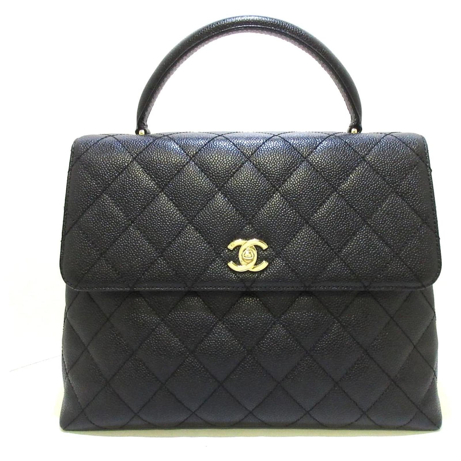 Chanel Handtasche Schwarz Leder Ref 702679 Joli Closet chanel-handtasche-schwarz-leder-ref-702679-joli-closet
