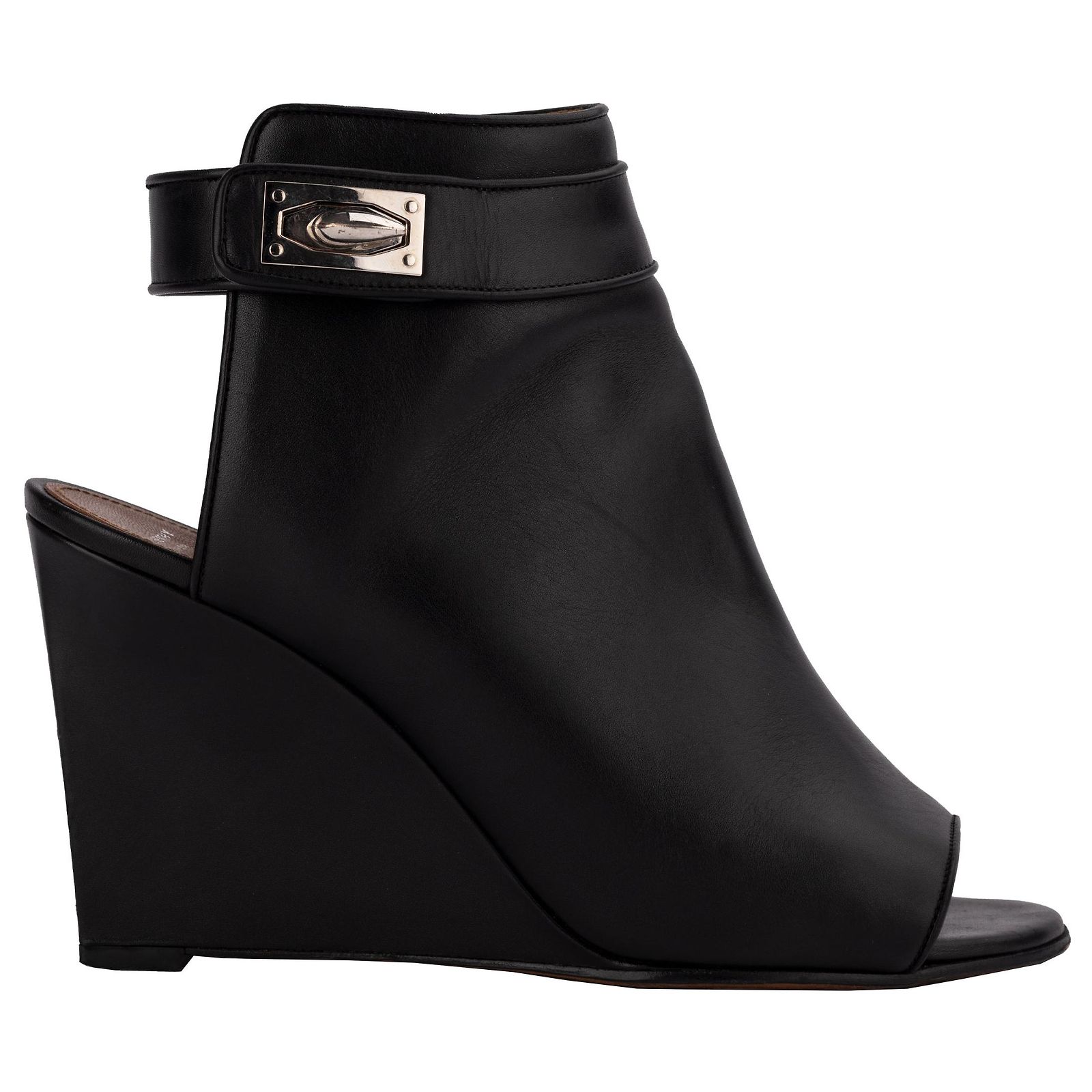 Bottines Sam Edelman En Cuir Couleur Crème - Bout Ouvert - Taille US 9.5 Femme - Occasion Très Bon état