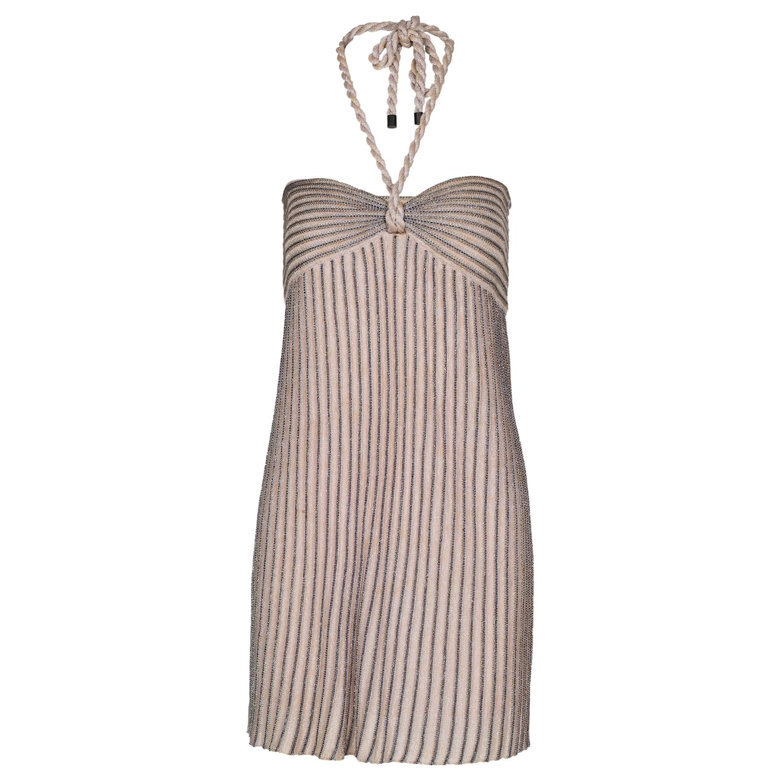 Missoni Knit Mini Dress Pink Cotton ref.702790 - Joli Closet
