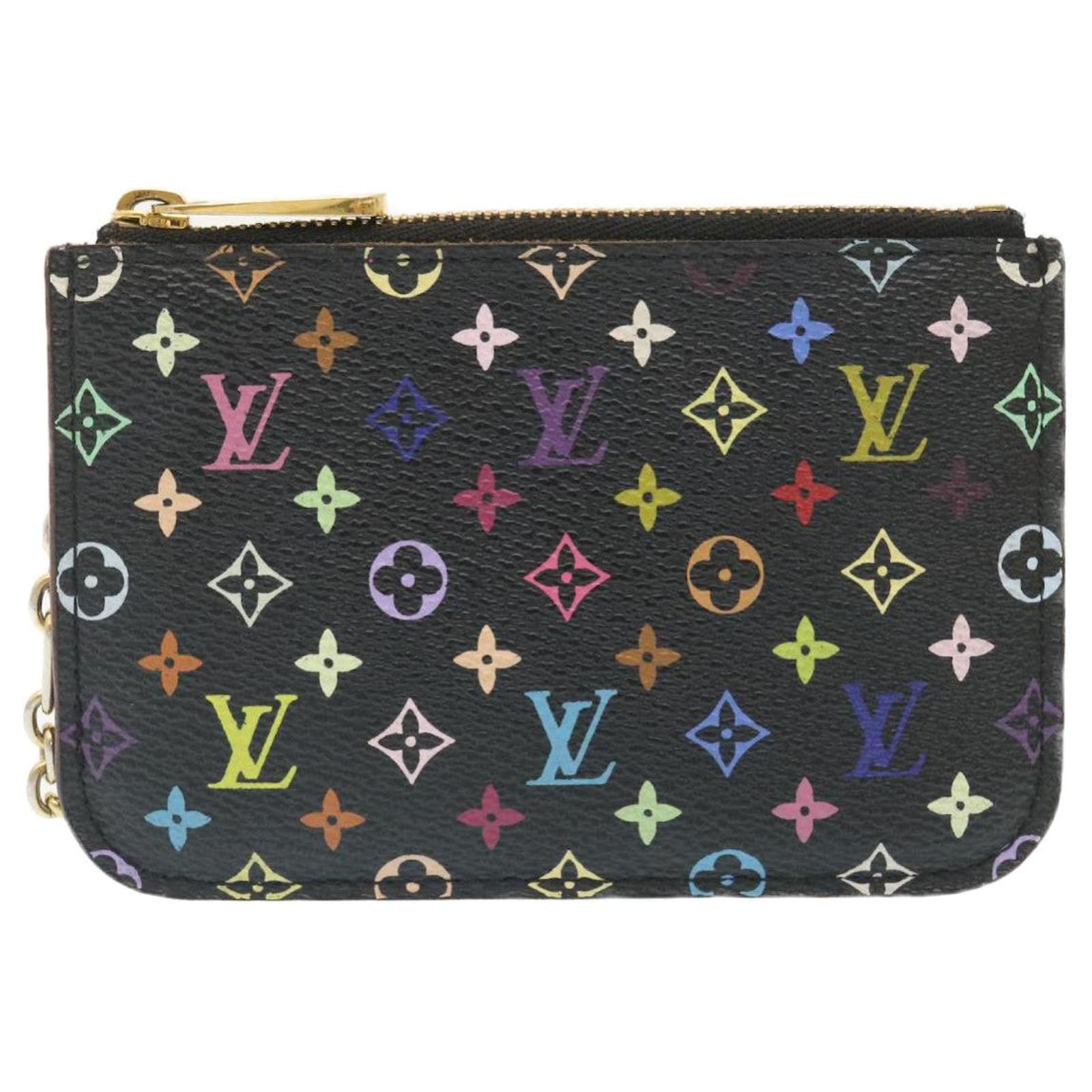 Louis Vuitton Pochette Clés Wallet Black Cloth ref.703585 Joli Closet