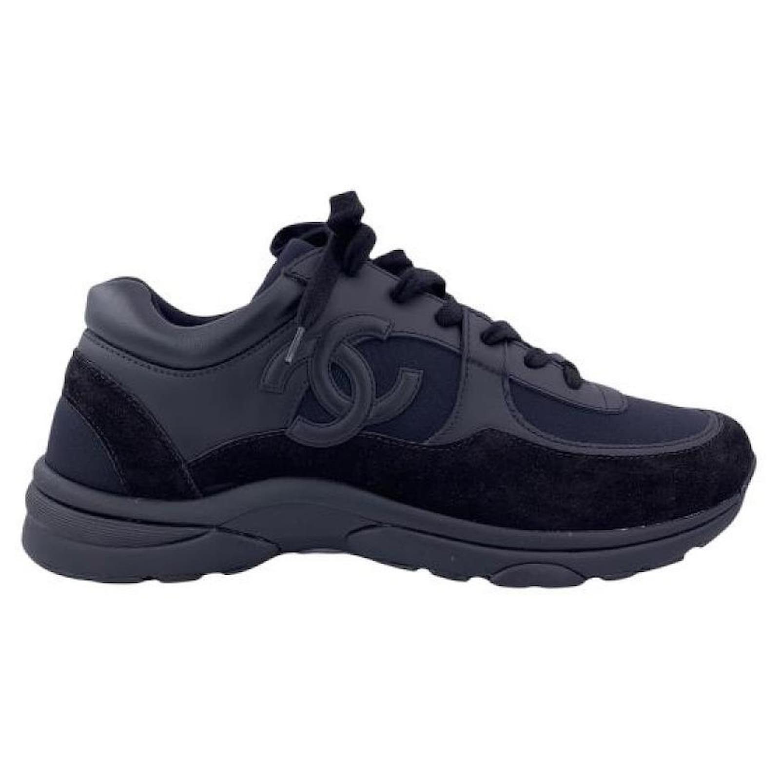 *CHANEL Cocomark Sneakers [43] Black Leather ref.704380 - Joli Closet