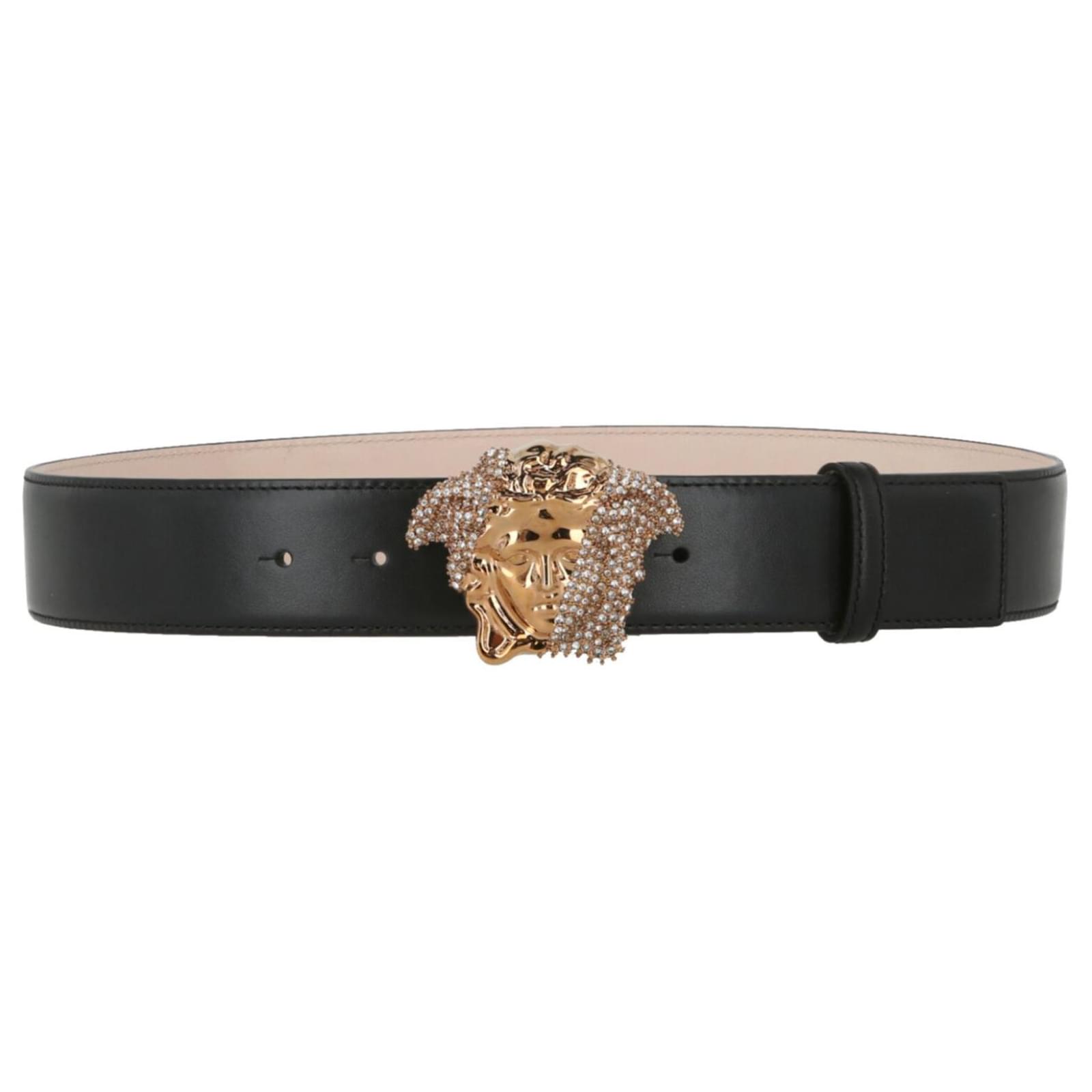 Medusa Head Leather Belt