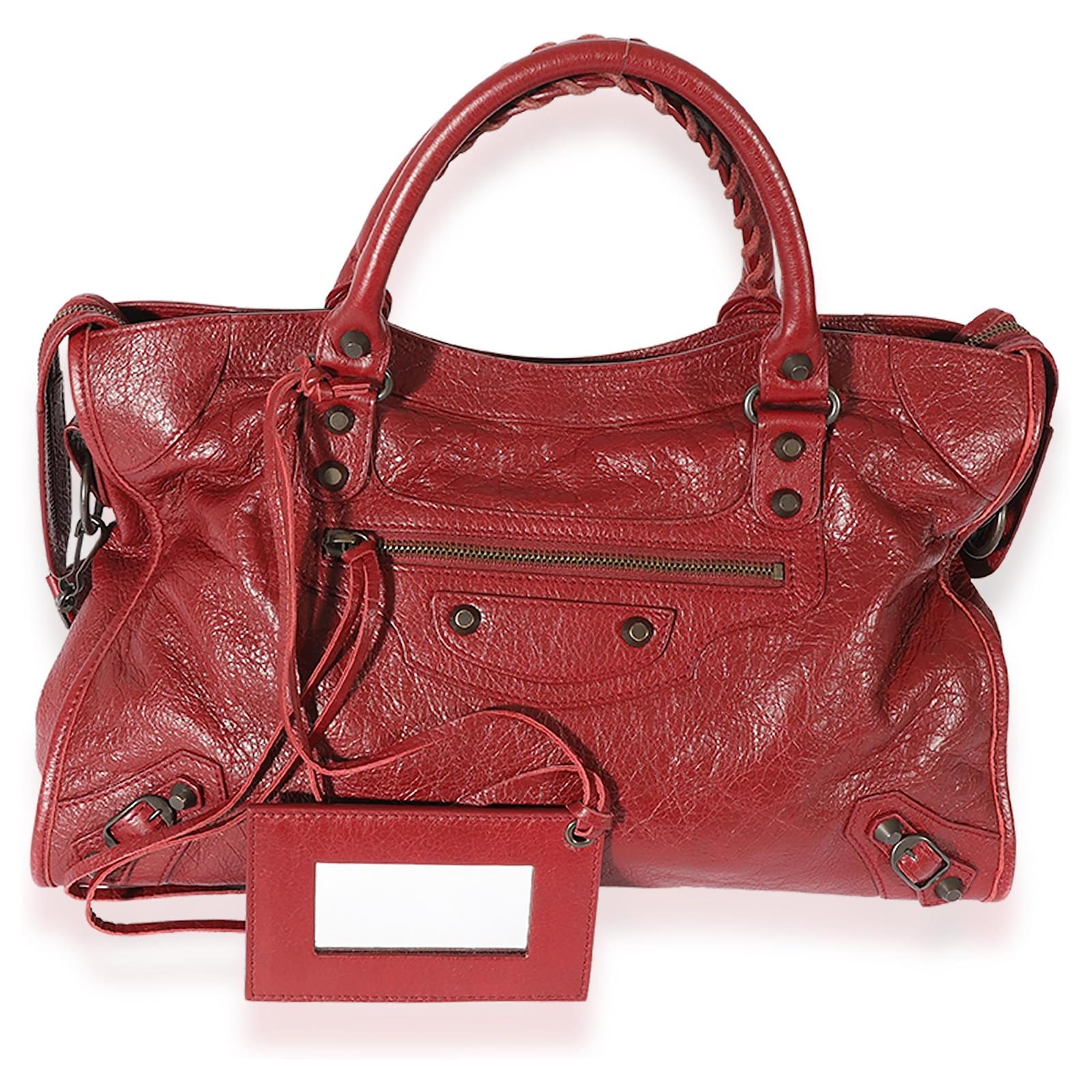 Balenciaga Agneau Classic City Red Leather ref.706589 - Joli Closet