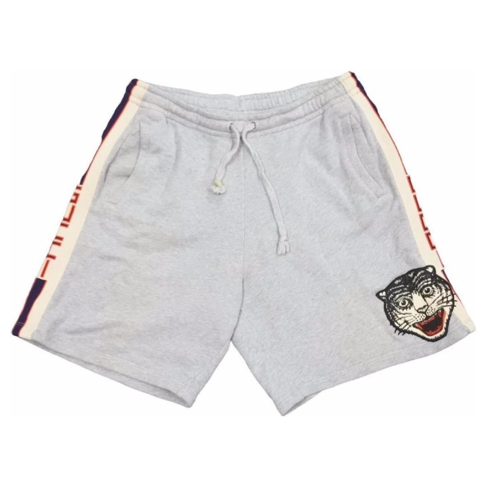 Christian Dior * Gucci Half Pants Shorts Technical Line Sweat Shorts Grey Size ref.707172 - Joli