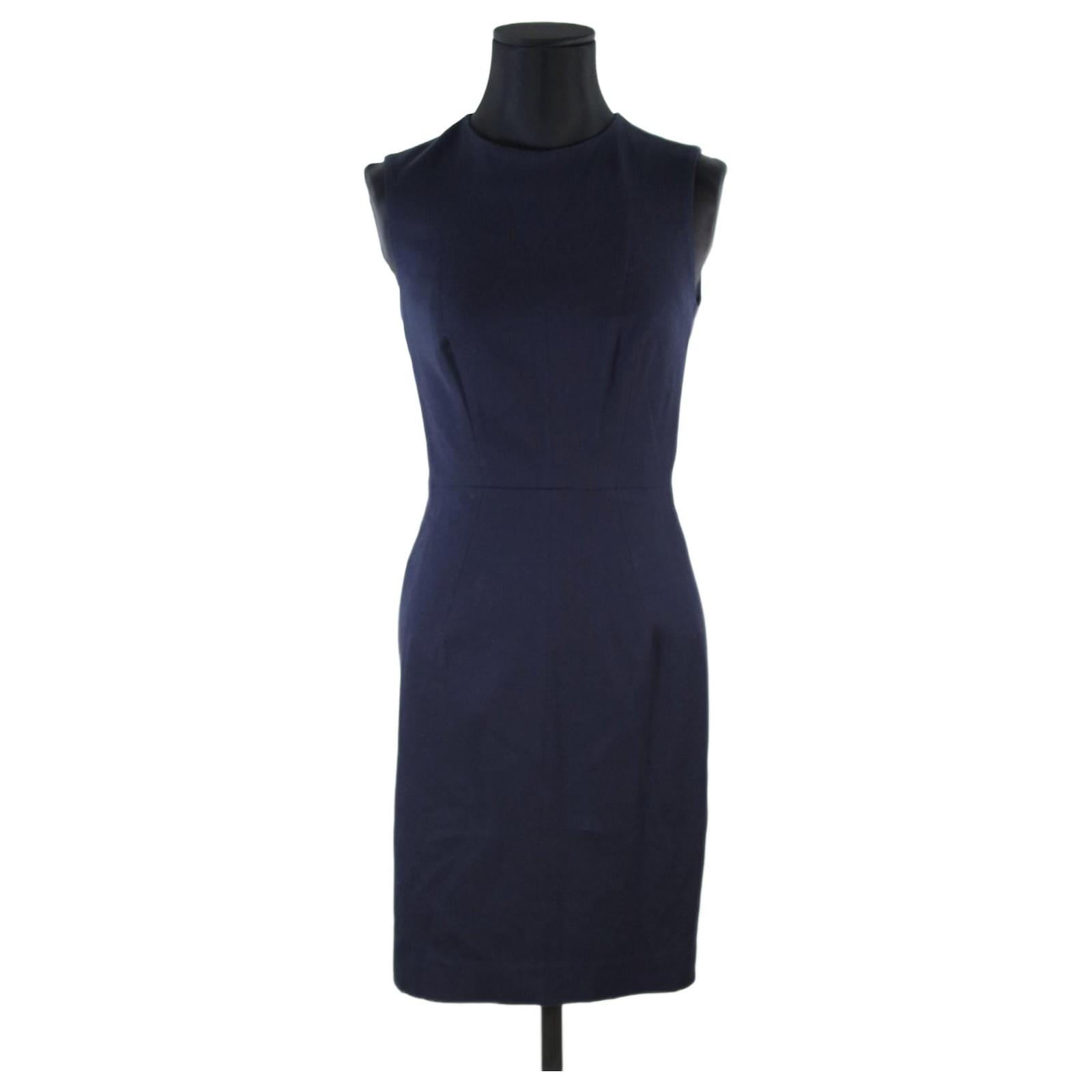 Tara Jarmon Dress 36 Blue Cotton ref.707534 - Joli Closet