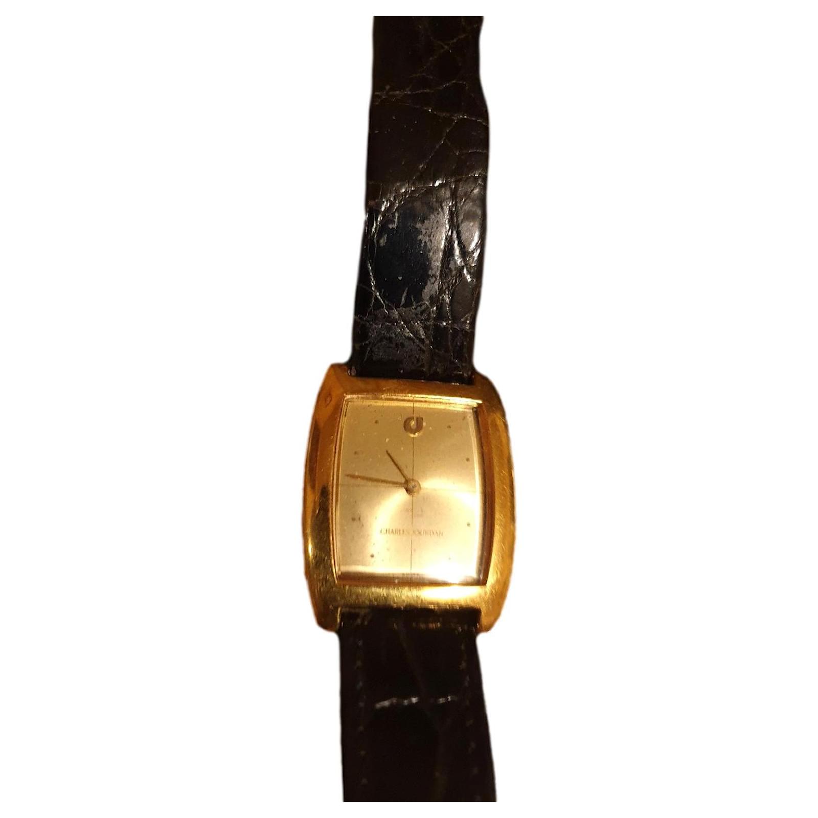 Charles Jourdan 8286 Golden Gold-plated ref.707845 - Joli Closet
