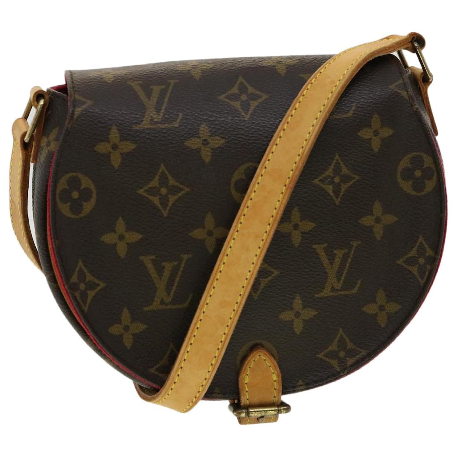 Pre-owned Louis Vuitton Brown Canvas Monogram Tambourine Crossbody Bag