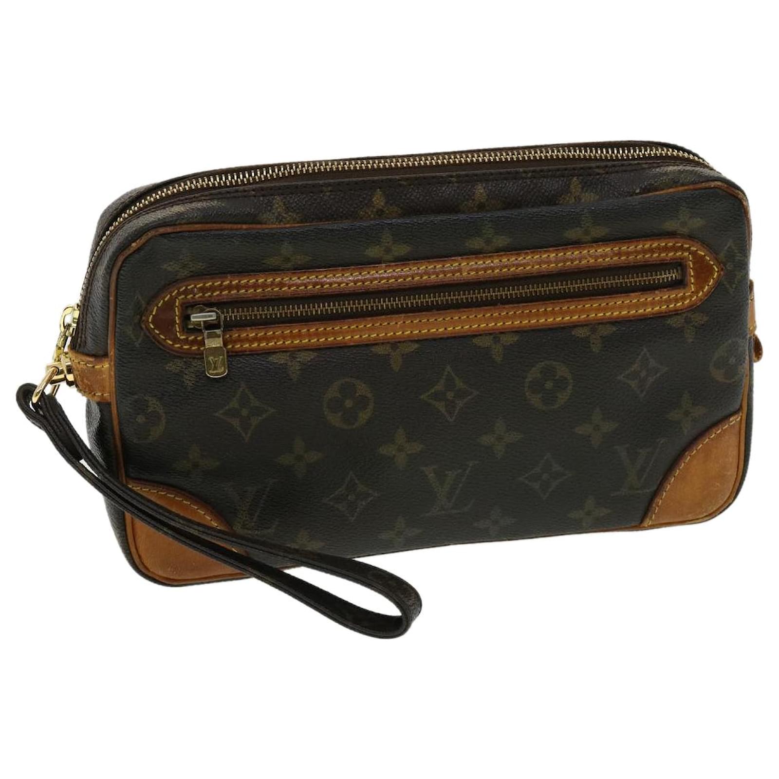 LOUIS VUITTON Monogram Marly Dragonne GM Clutch Bag M51825 LV Auth