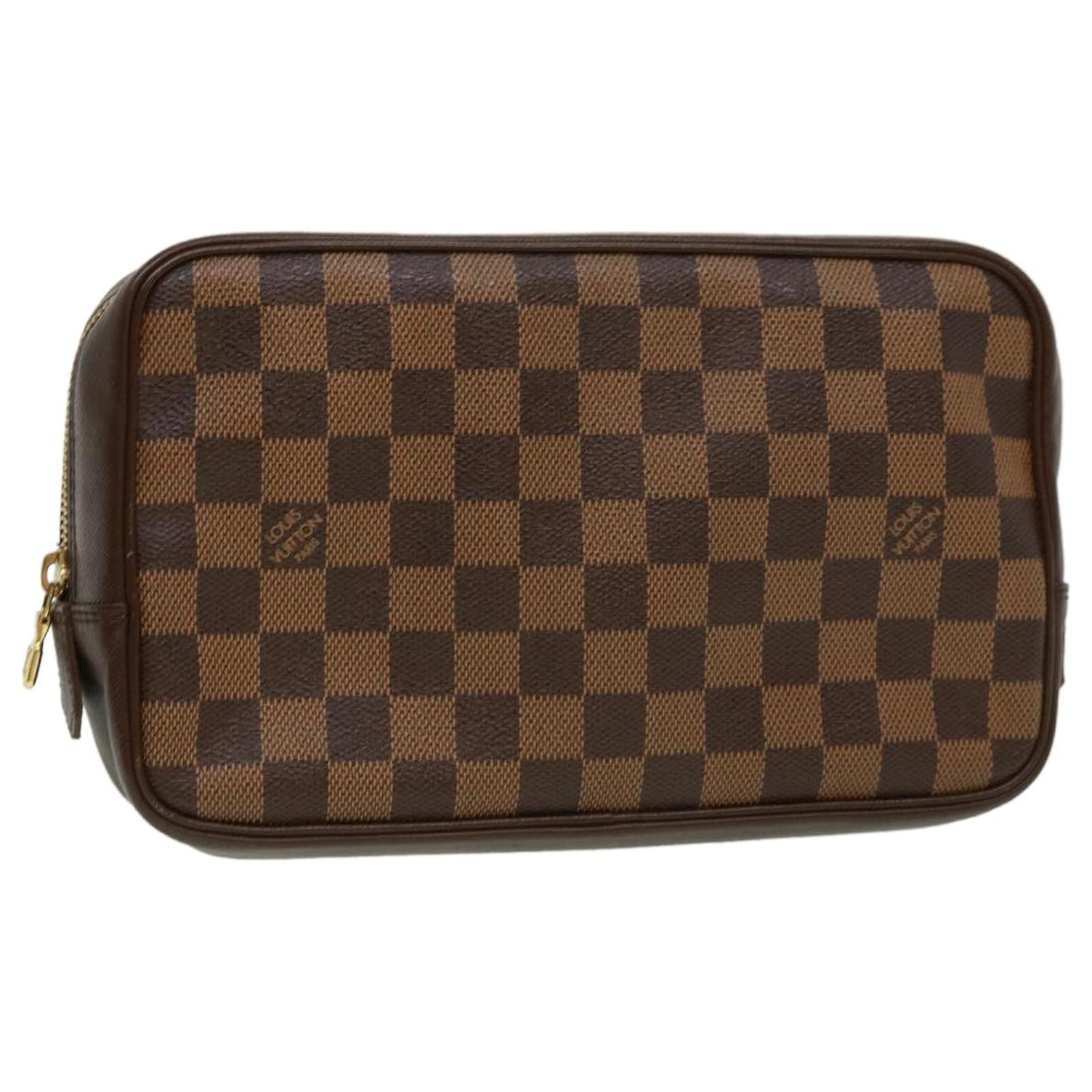 LOUIS VUITTON Damier Ebene Trousse Toilette Clutch Bag N47623 LV Auth 43952  ref.947347 - Joli Closet