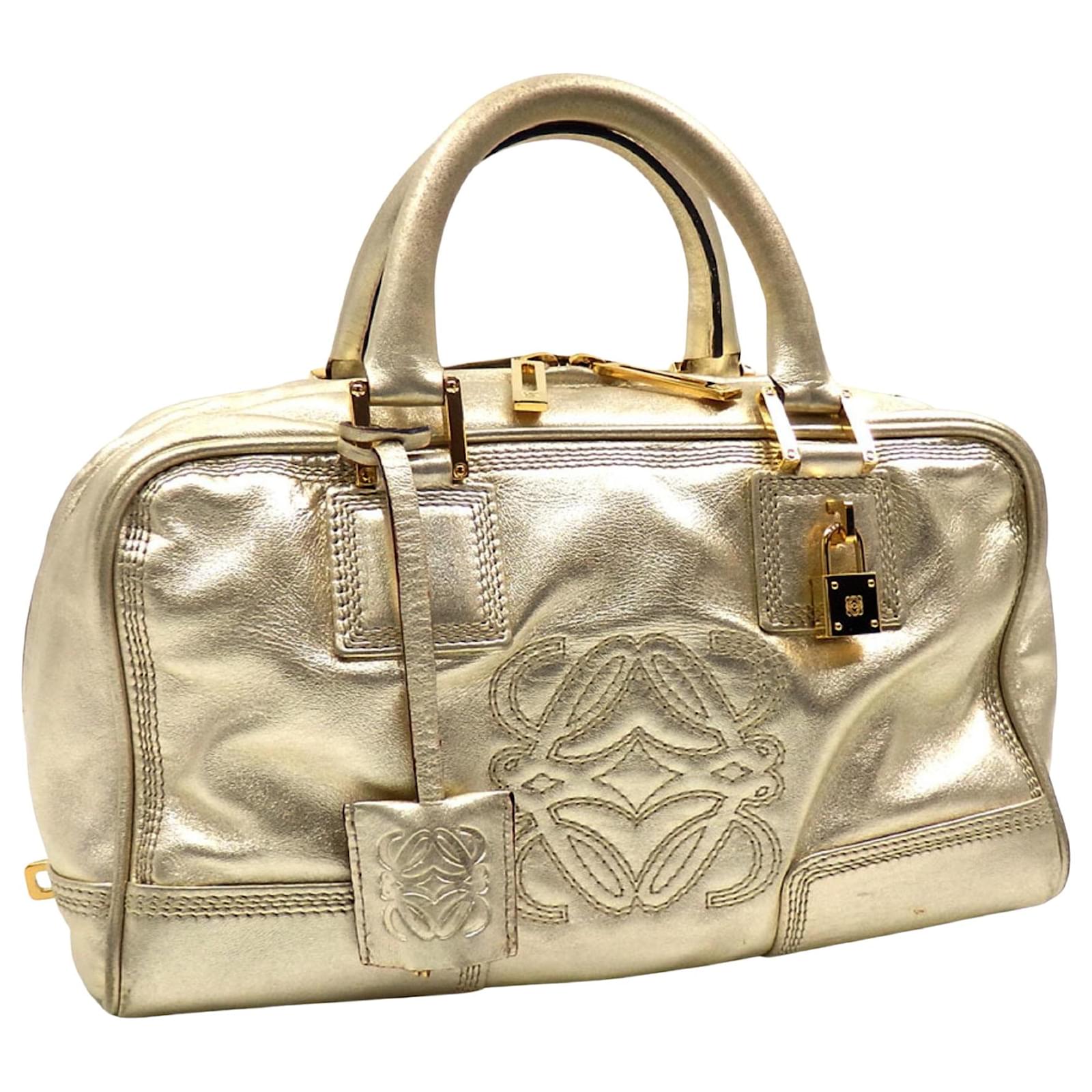 LOEWE AMAZONA Golden Patent leather ref.709073 - Joli Closet