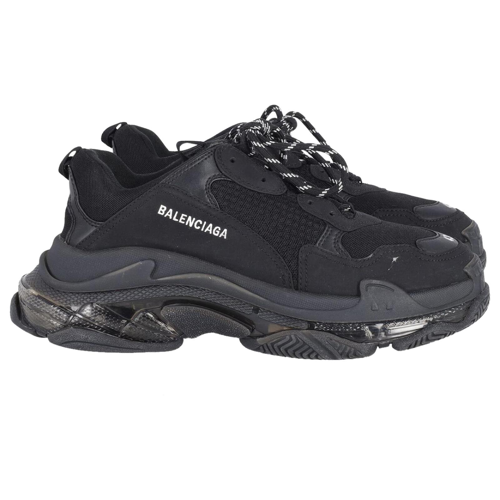 Balenciaga Triple S Clear Sole Sneakers in Black Polyester ref.709607 ...
