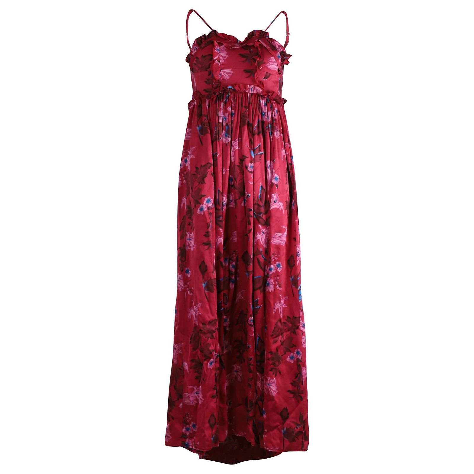 Robe Maxi Florale Rose M&S Pour Fille 8-9 Ans - Sans Manches, Thème Tropical, été, Occasion Très Bon état