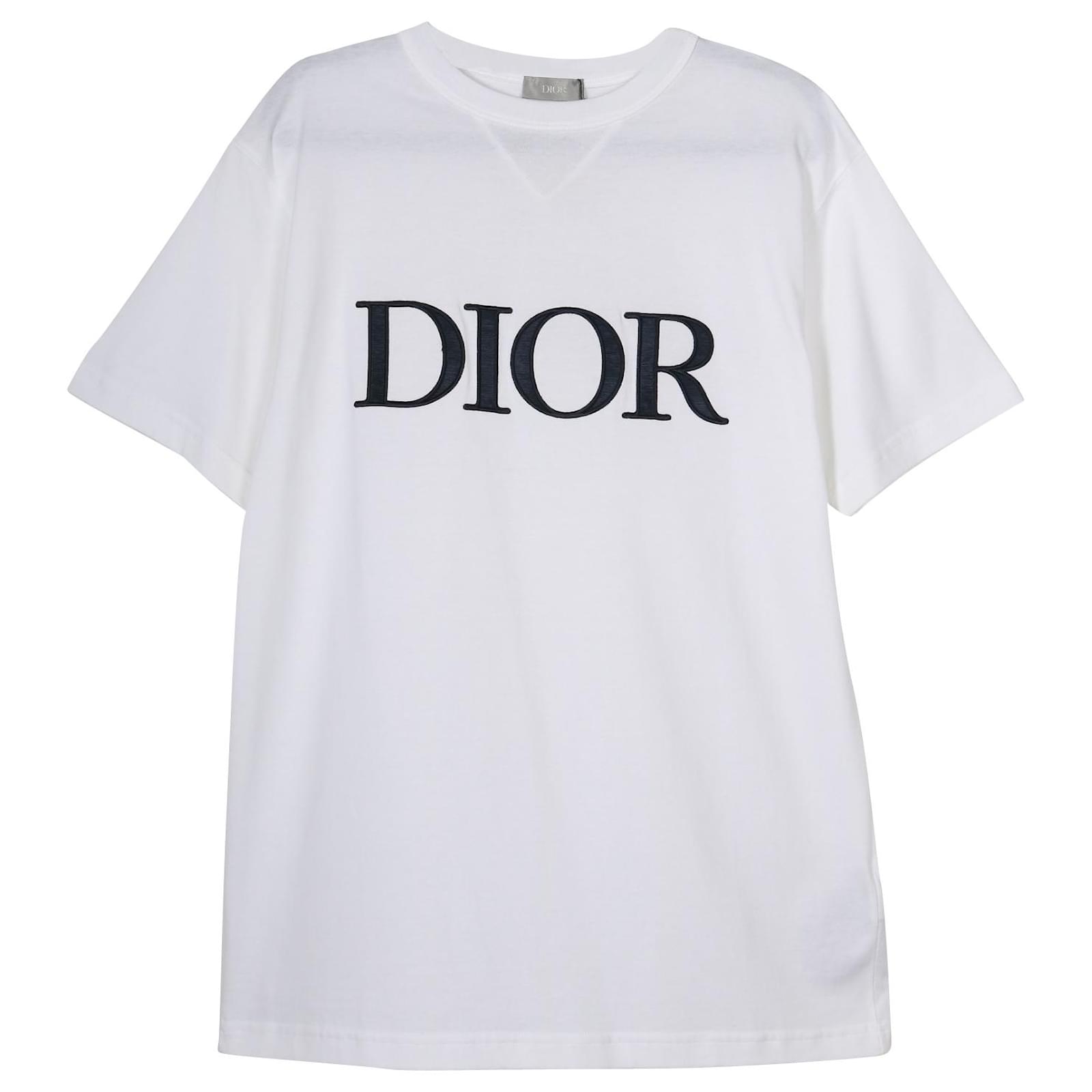 CD Icon TShirt Relaxed Fit Black Cotton Jersey  DIOR US