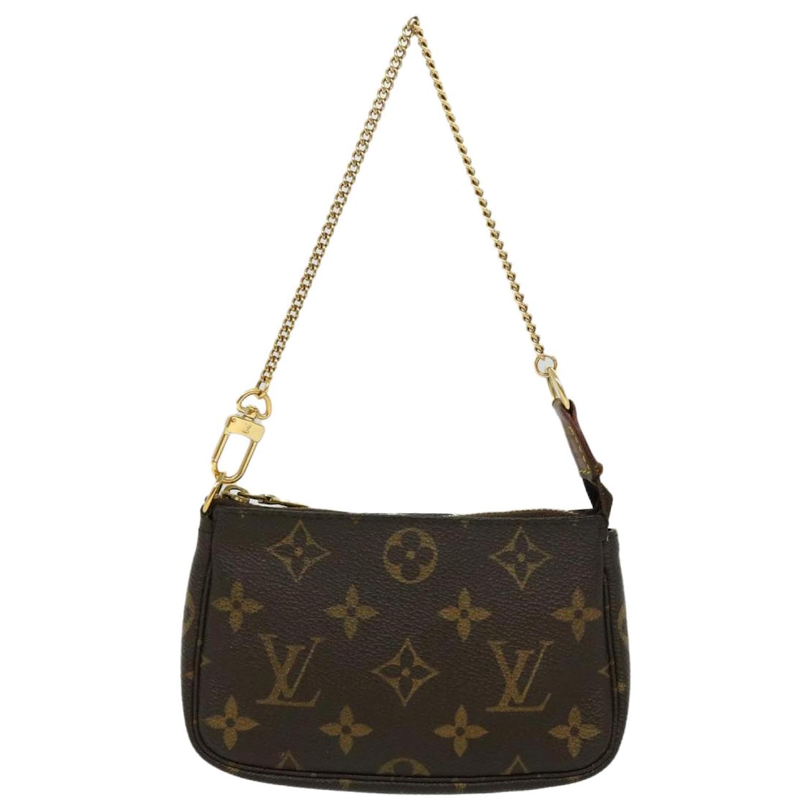 Louis Vuitton Mini Pochette Accessoires Brown Cloth ref.710104 - Joli Closet