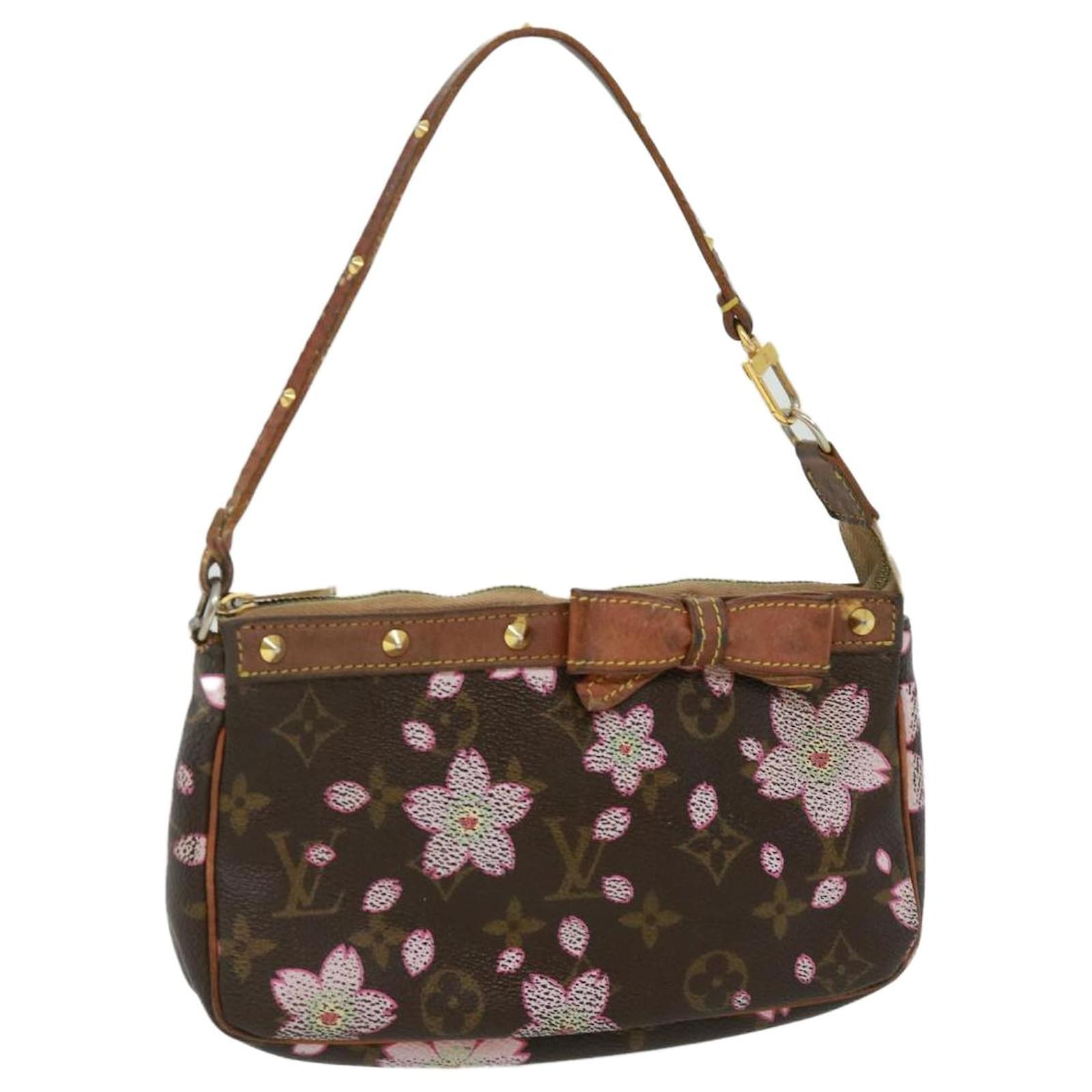 Auth LOUIS VUITTON M92006 Monogram Cherry Blossom Pochette Accessoire Bag