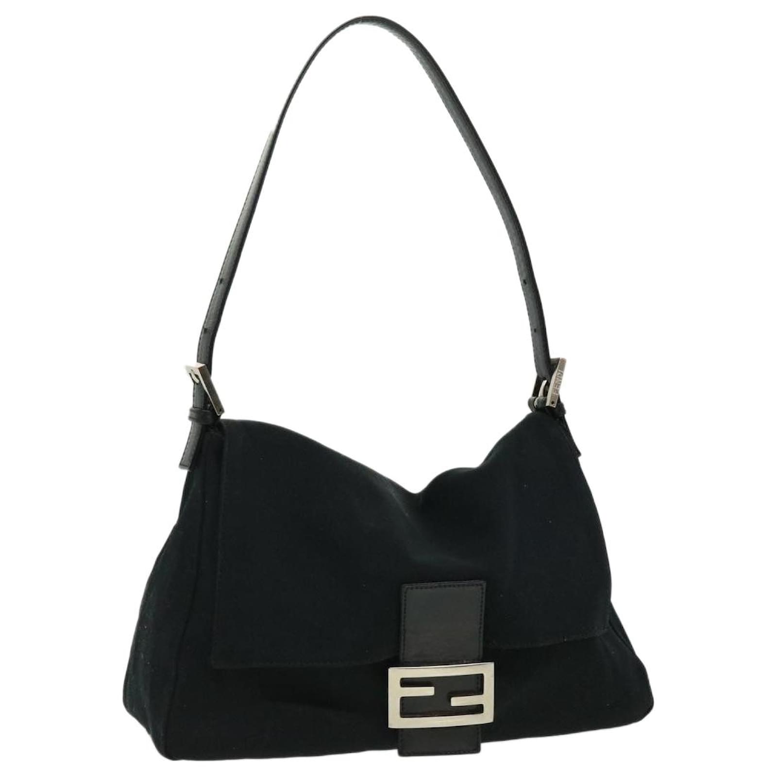Y2K Fendi Zucca Zuchinno Mini Mamma Baguette Shoulder Bag
