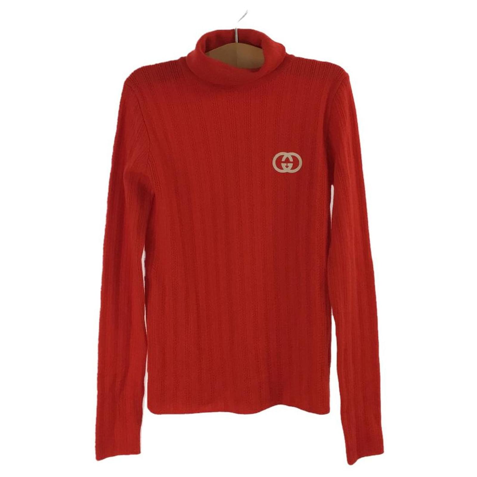 GUCCI Sweater Turtleneck Red Wool ref.711122 - Joli Closet