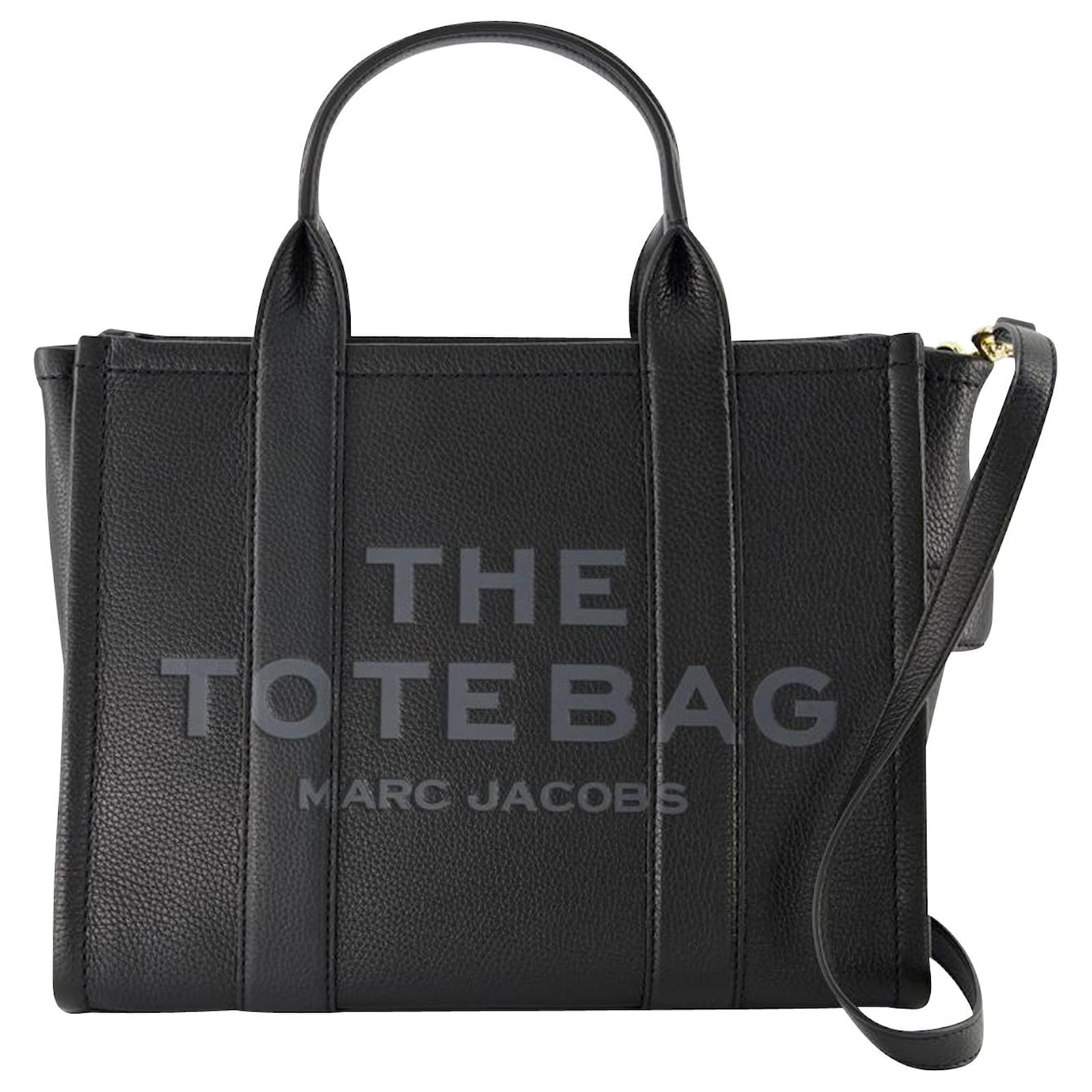 tote bag marc jacobs black leather