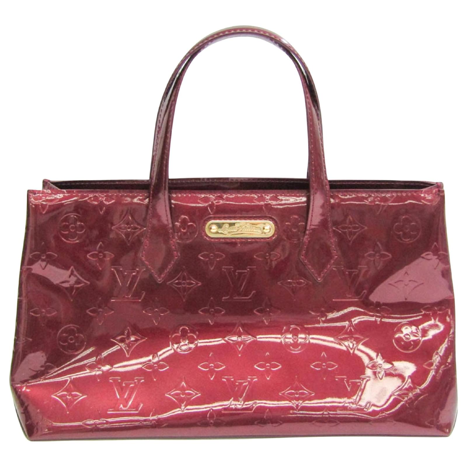 Louis Vuitton Monogram Vernis Wilshire PM M91723 Red Leather