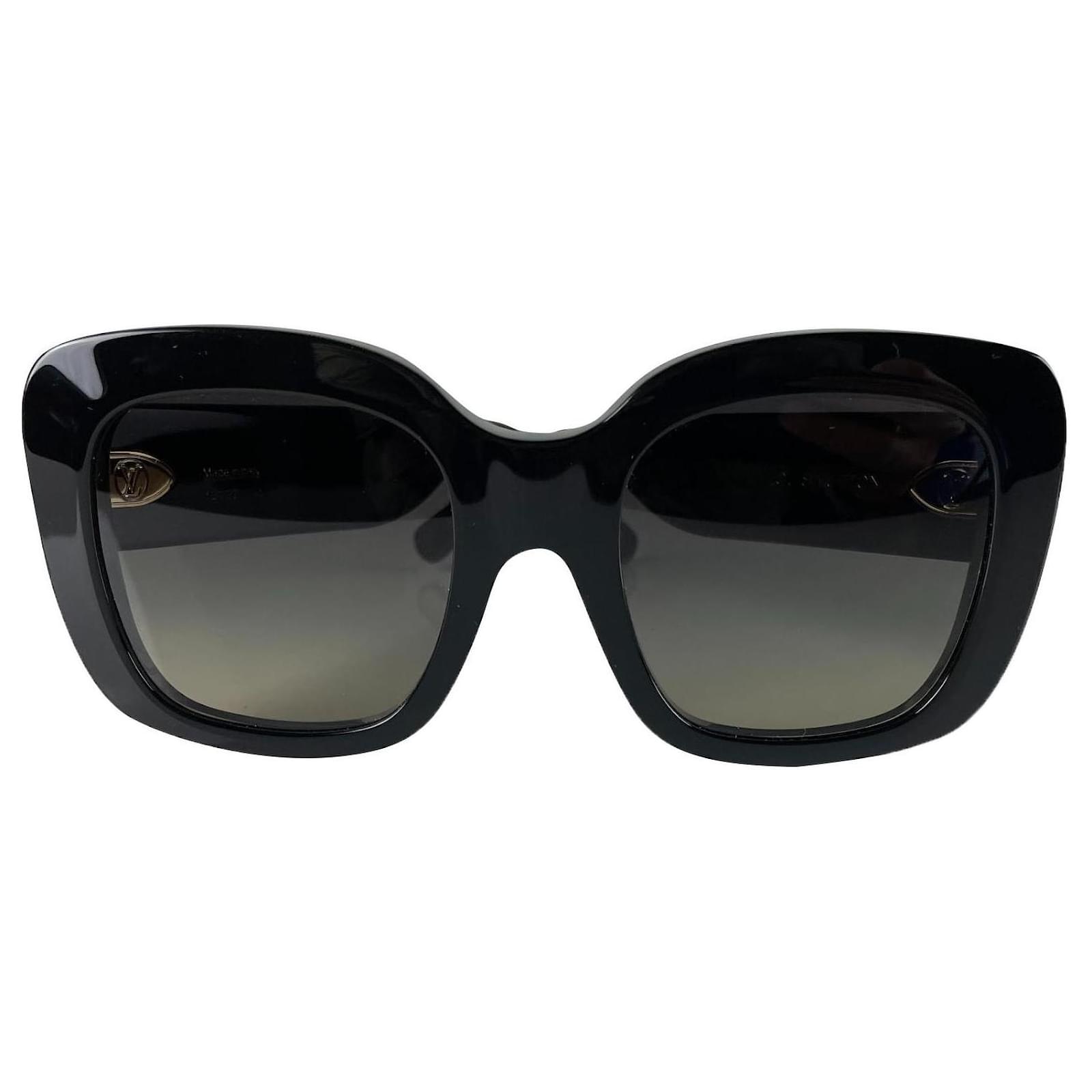 Louis Vuitton LV Empreinte Square Sunglasses Black Acetate ref.712572 -  Joli Closet