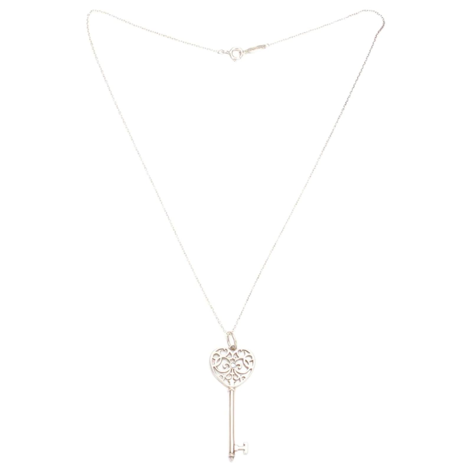 Tiffany enchant heart key on sale pendant