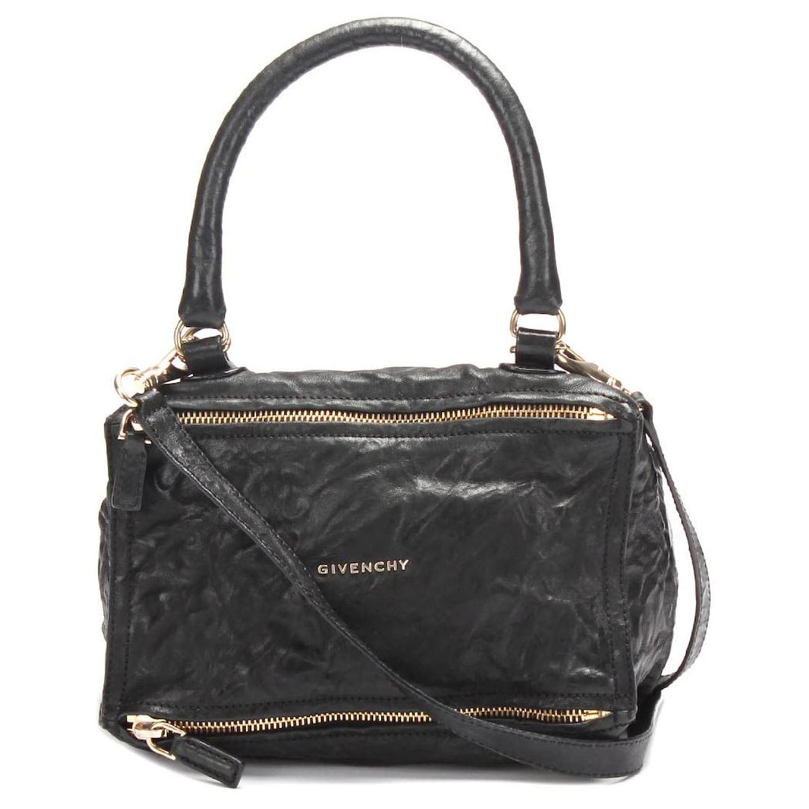 Black Pandora medium leather cross-body bag, Givenchy