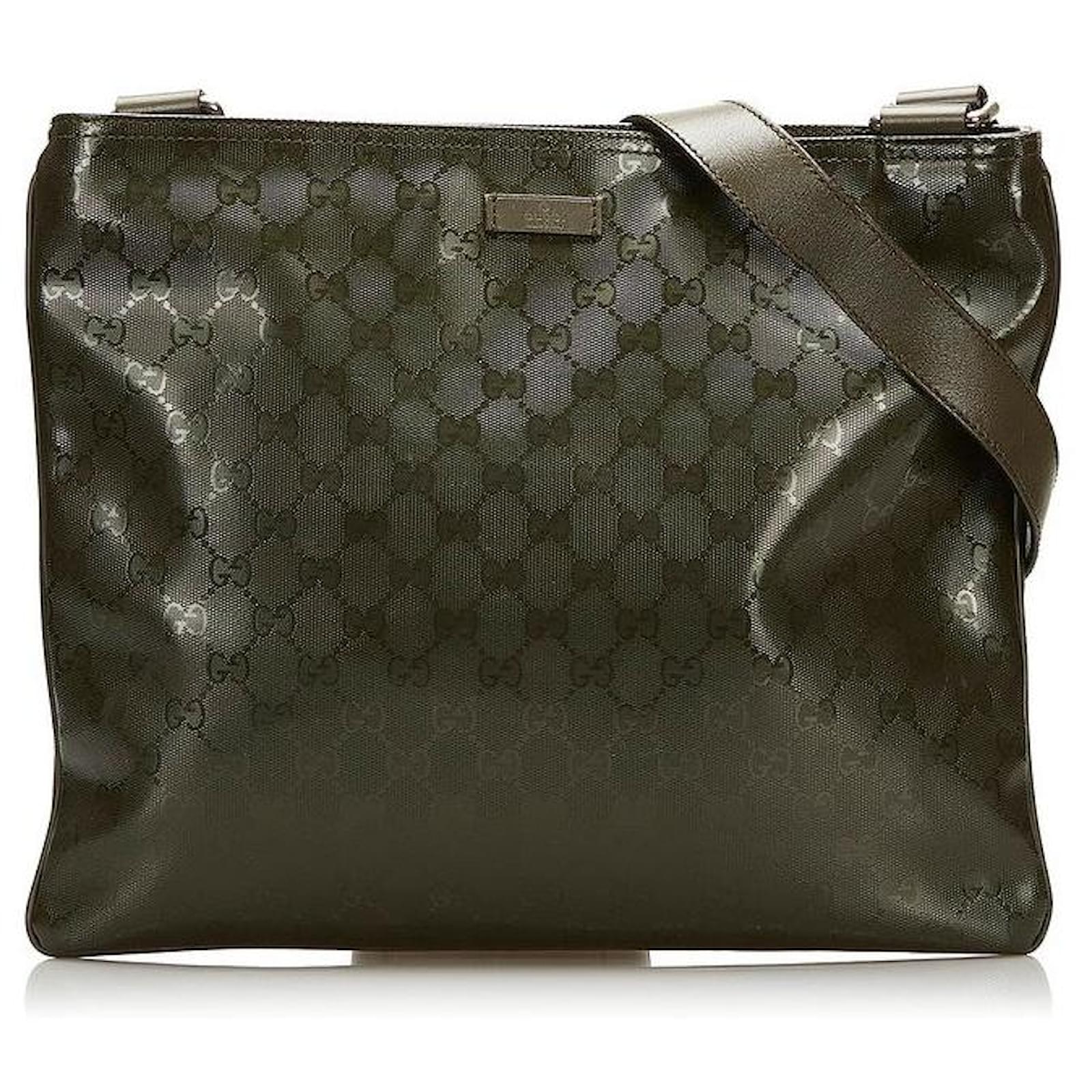 gucci GG Imprime Messenger Bag green Cloth ref.713201 Joli Closet