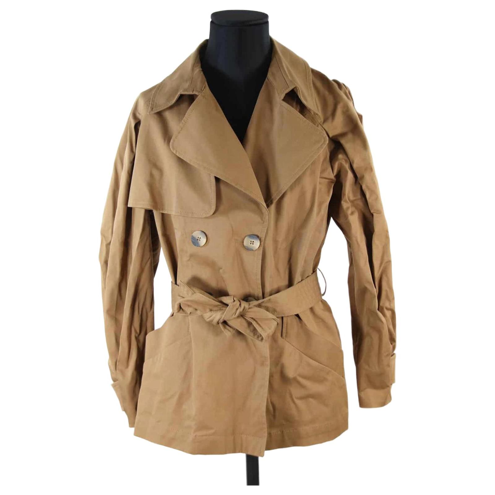 Ba&Sh Coat 36 Brown Cotton ref.713885 - Joli Closet