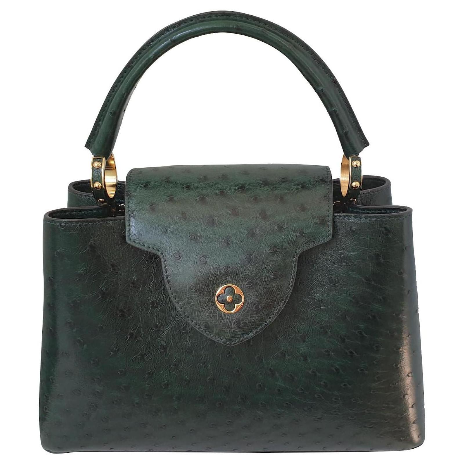 Louis Vuitton Capucines MM Green Exotic leather ref.714126 - Joli