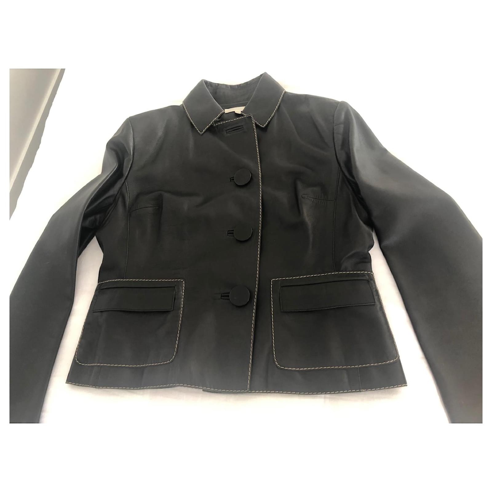 Paule Ka Jackets Black Leather ref.714553 - Joli Closet
