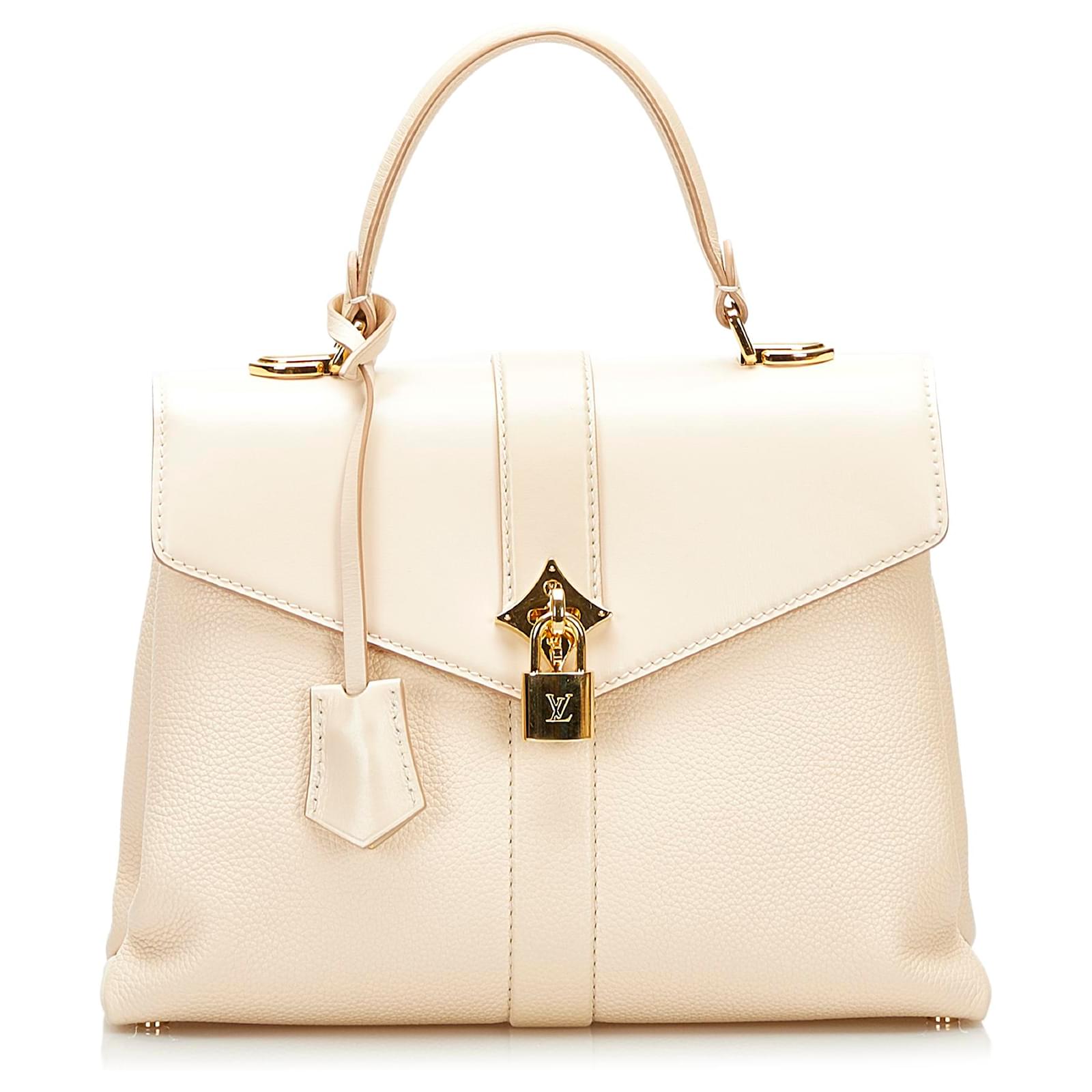 Louis Vuitton Lockit PM Bag in Ivory Leather White Cream ref