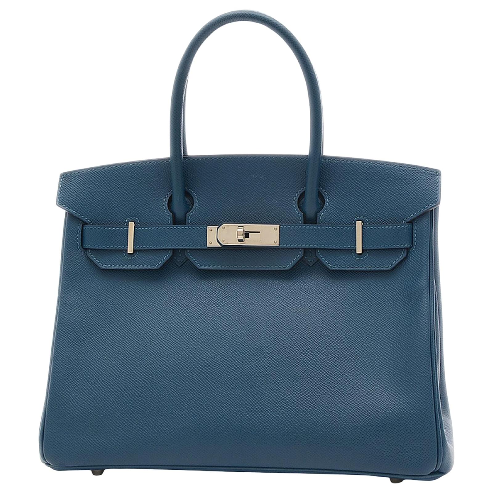 Hermès Birkin Blue Leather ref.716163 - Joli Closet