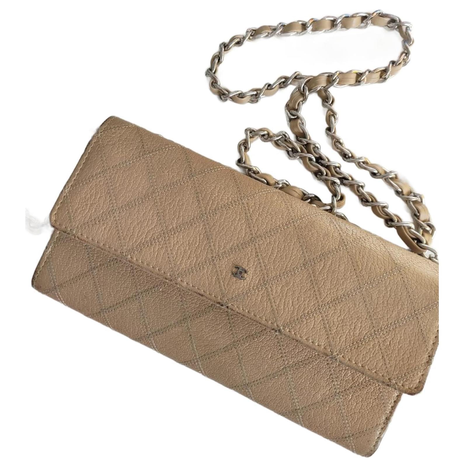 Chanel Handbags Beige Ponystyle calfskin ref.716398 Joli Closet