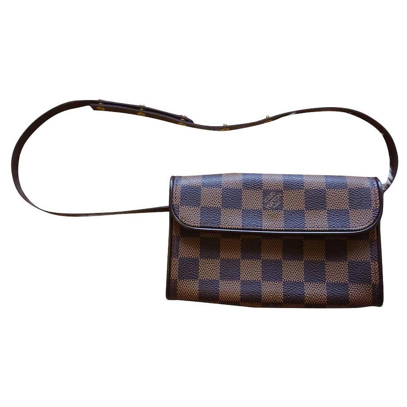Louis Vuitton Damier Pochette Florentine SP Waist Pouch Coin Purse Ladies  Compact Wallet Brown Leather ref.716623 - Joli Closet
