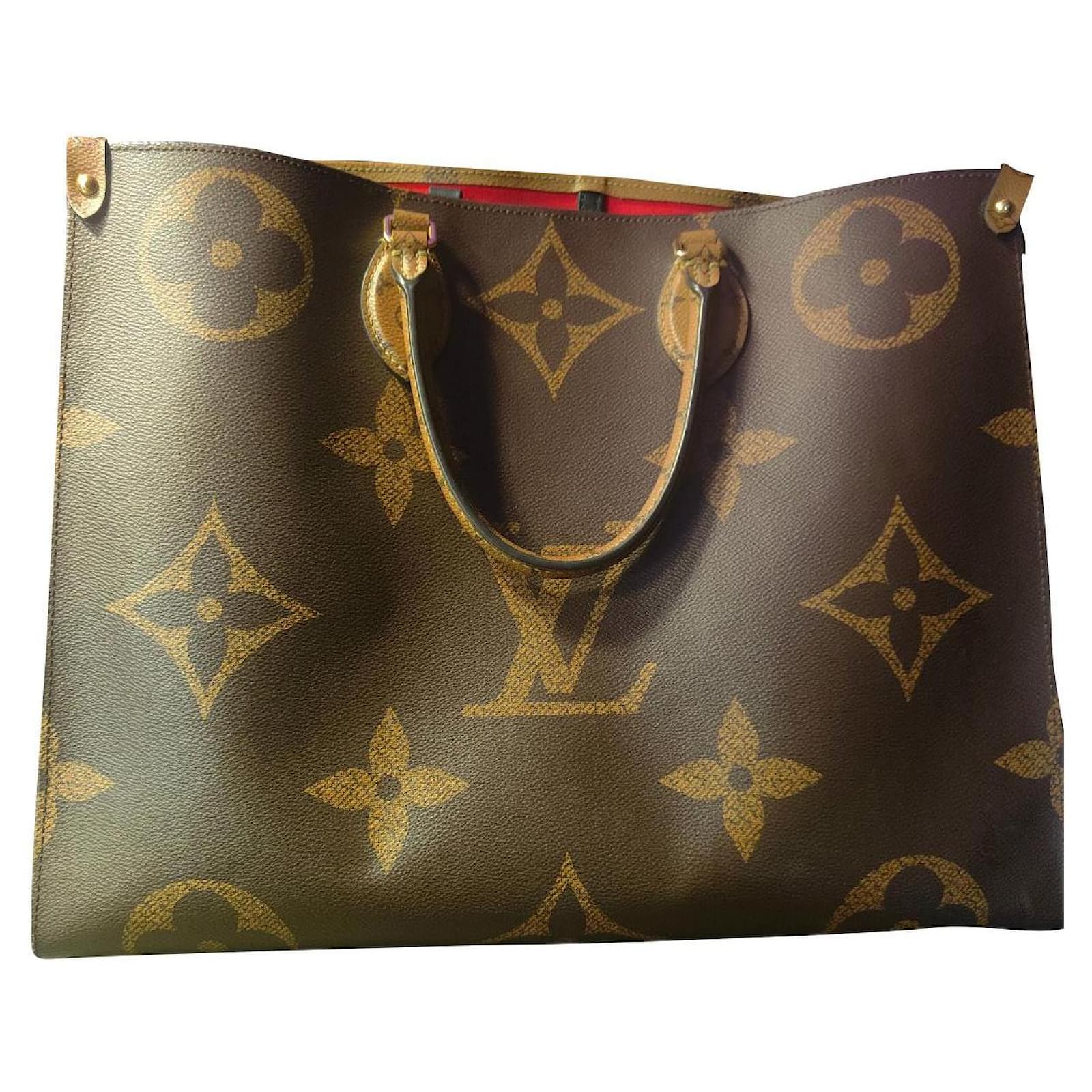 Sac Cabas OnTheGo en cuir noir Louis Vuitton - Seconde Main