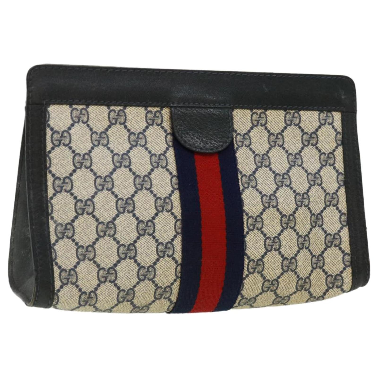 Pochette Gucci bleu avec chaine