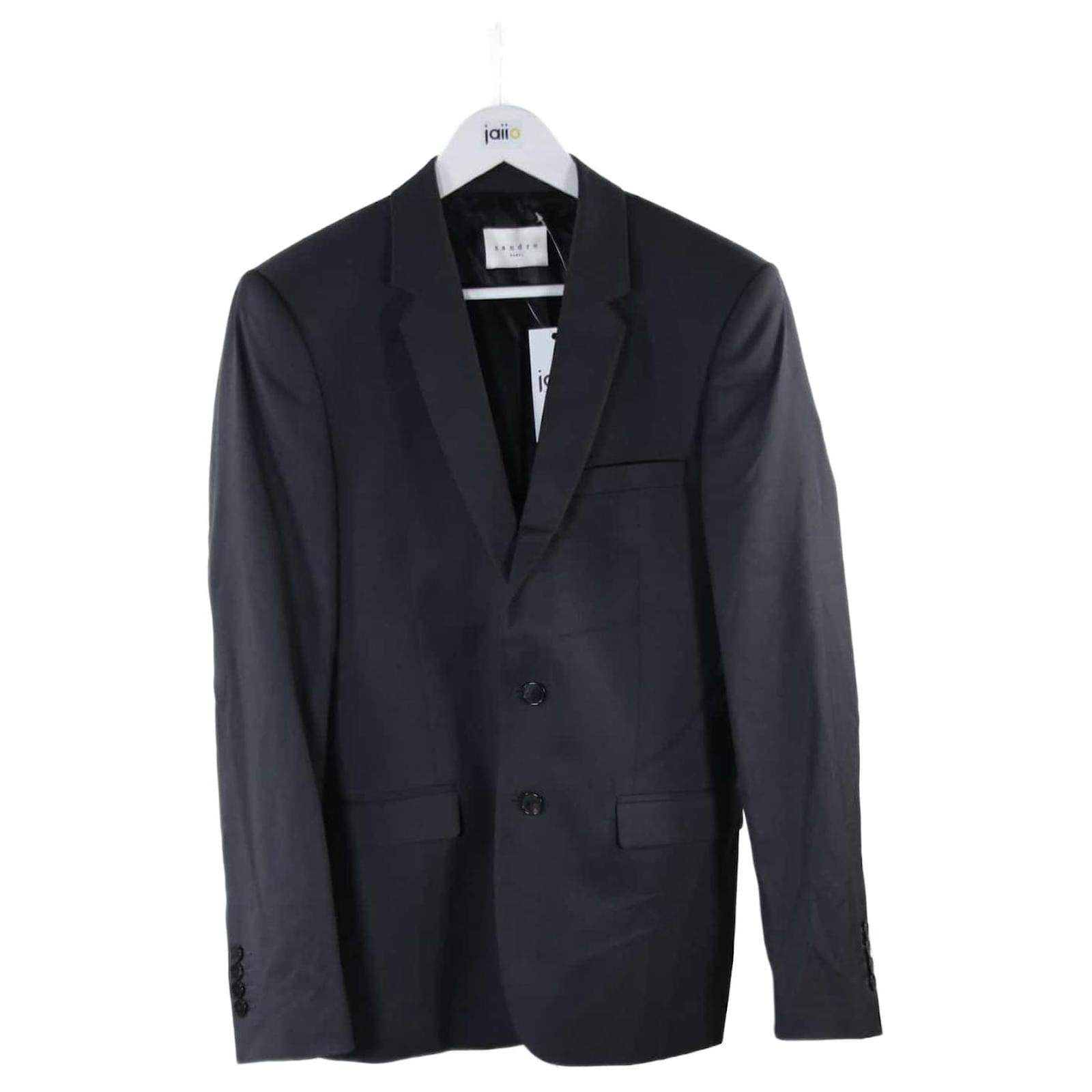 Jacket Sandro 40 Grey Wool ref.717005 - Joli Closet