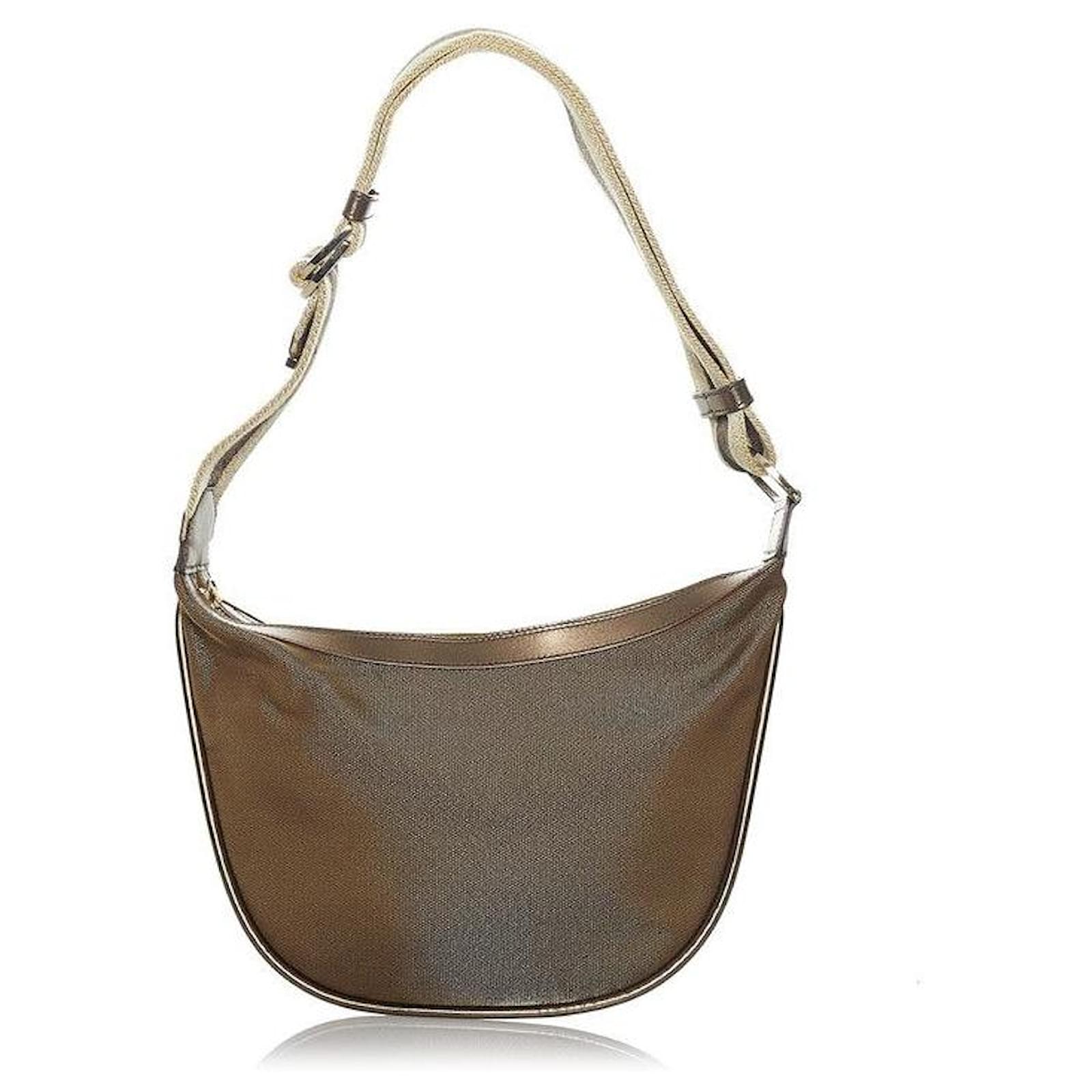 gucci  Canvas Shoulder Bag gold Golden Cloth ref.717703 Joli Closet