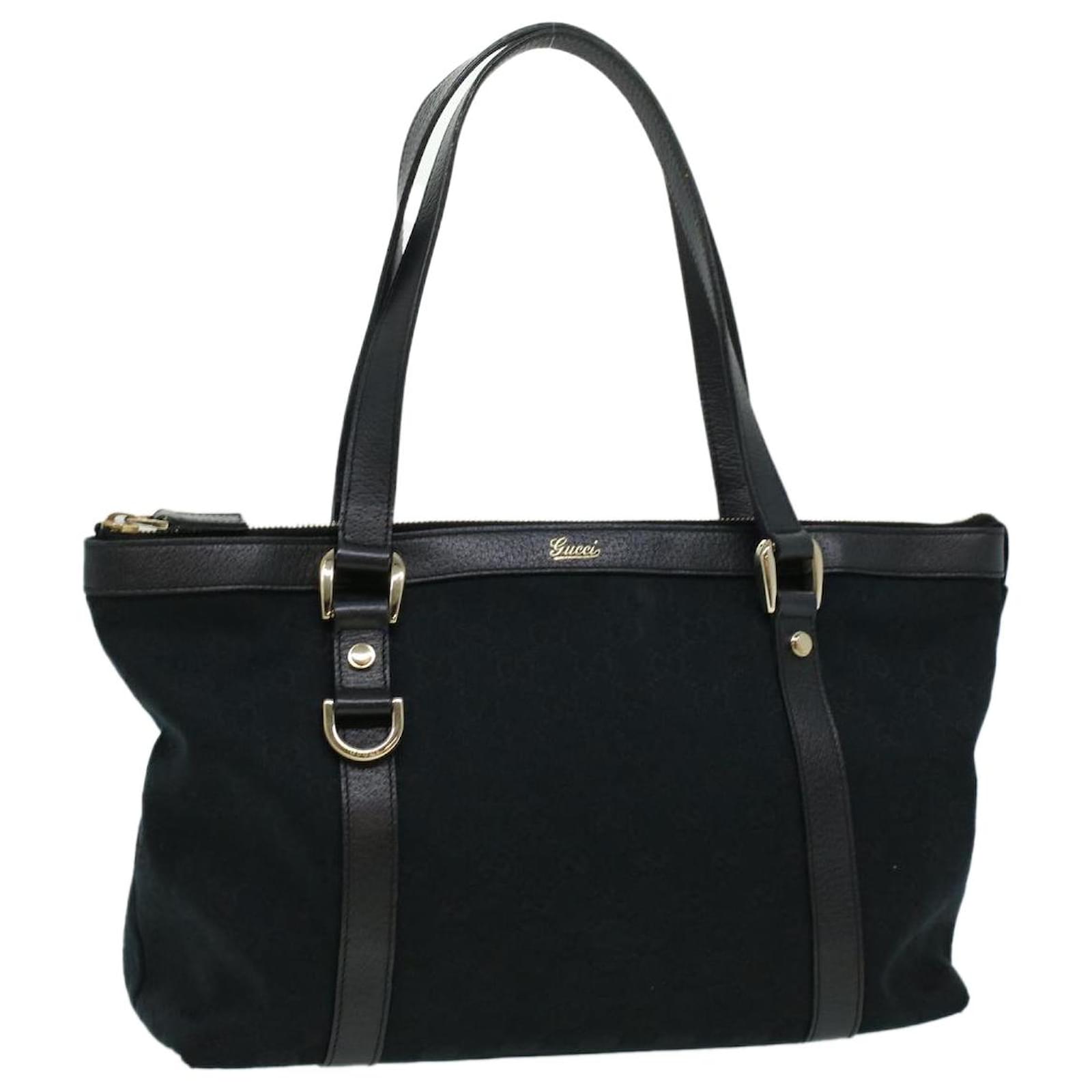 GUCCI GG Canvas Shoulder Bag Black Auth ro506 ref.718452 Joli Closet