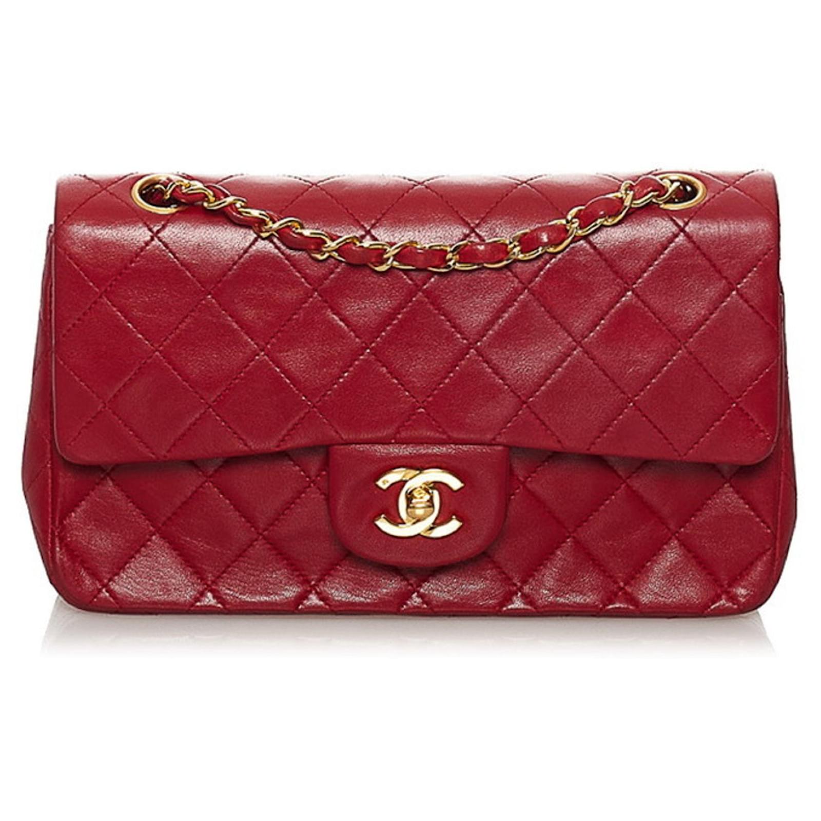 Sac Timeless classique cuir rouge