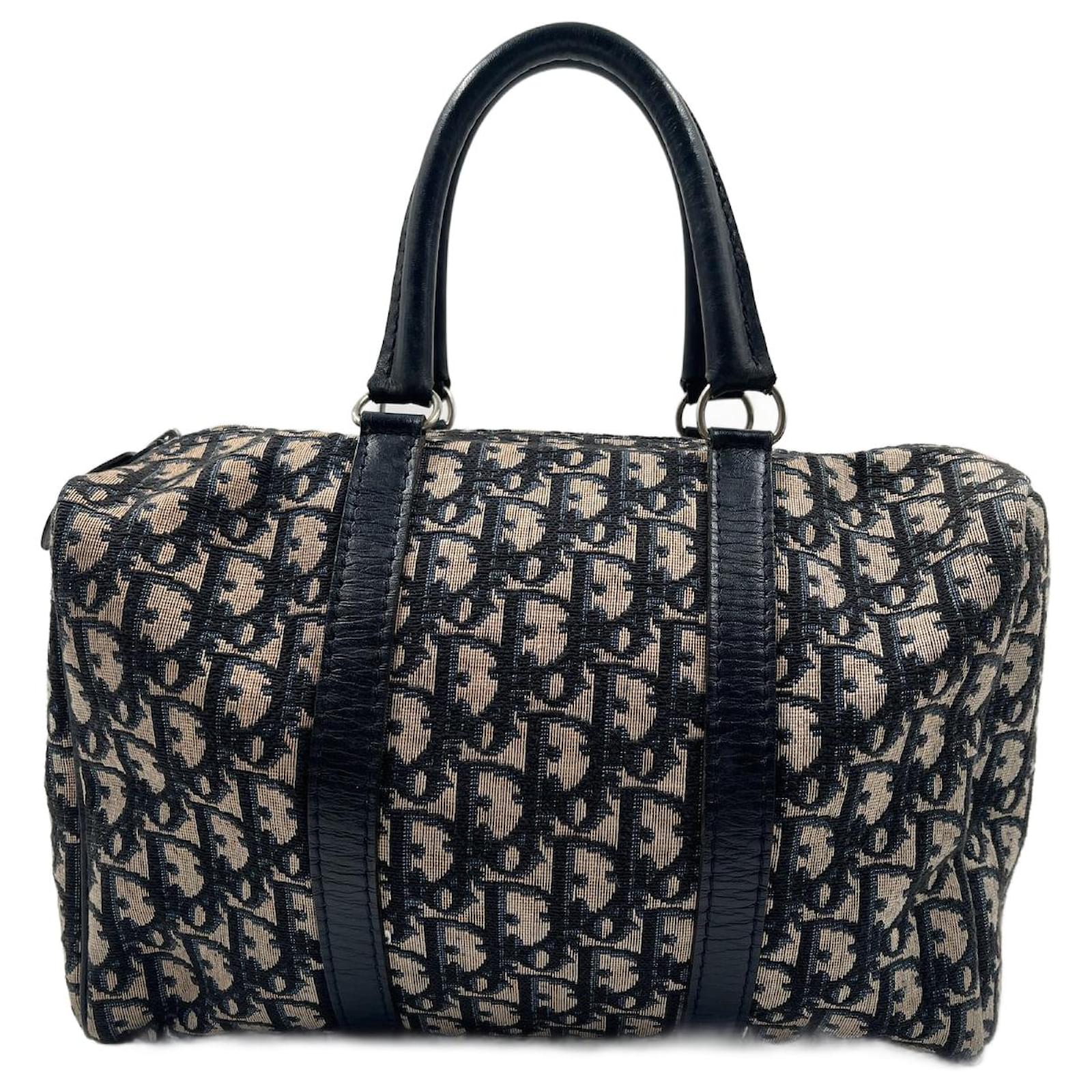 Dior Jacquard Canvas Bowling Bag  Vintage dior bag, Vintage designer bags,  Bowling bags