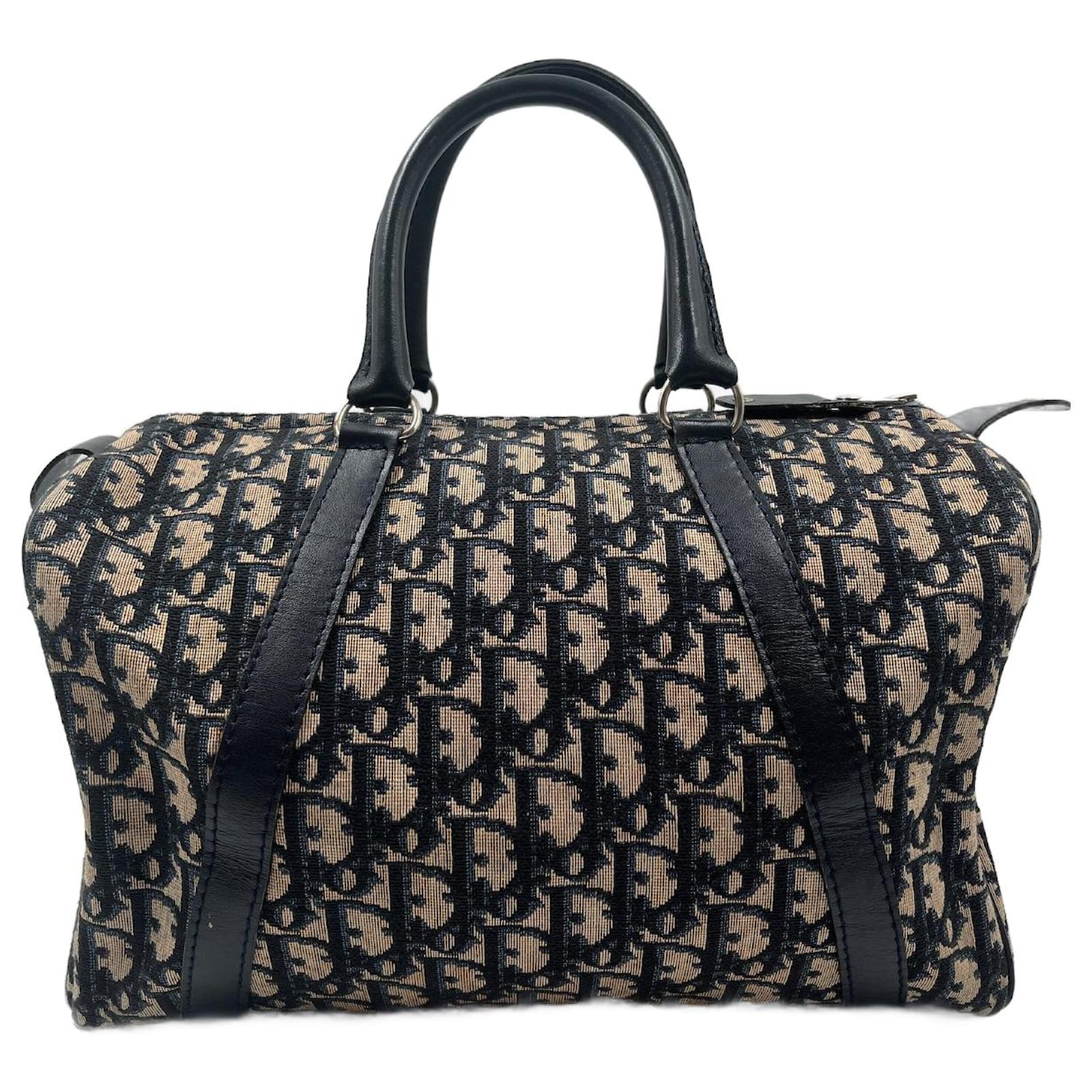 Blue Canvas Dior Bowling Bag Cloth ref.719150 Joli Closet