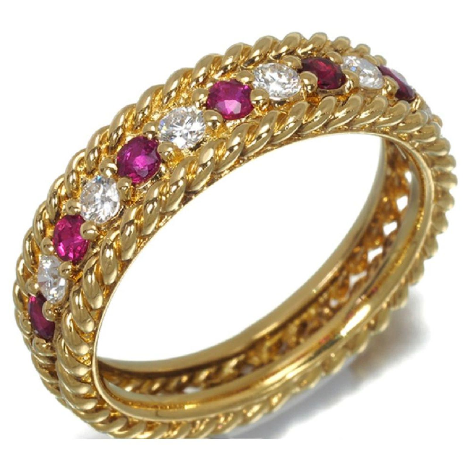 Bague En Argent Massif 925 Rhodié - Taille 56 - Pavé De Diamants Cz - Dolly-Bijoux