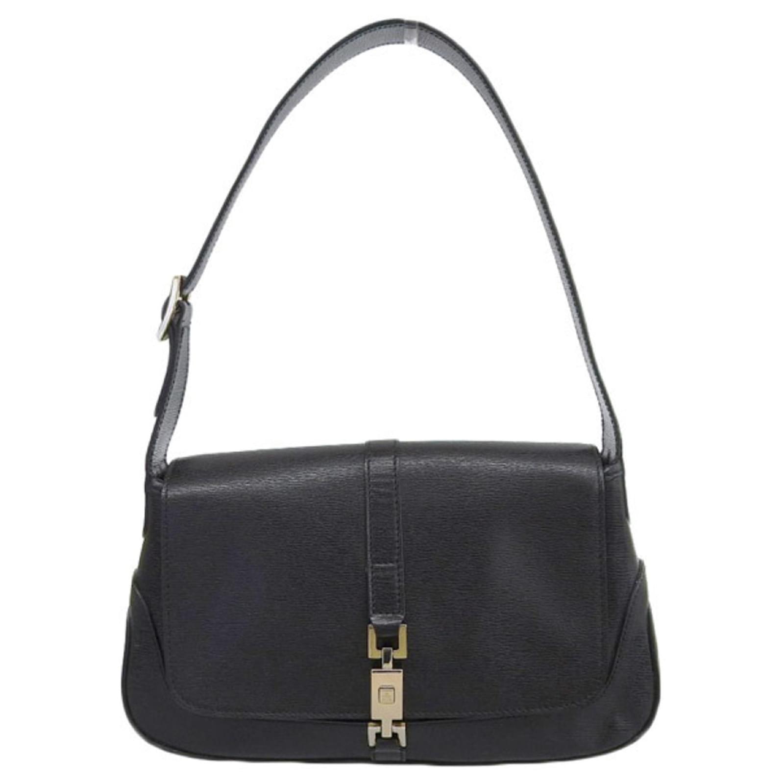 Gucci Jackie Black Leather ref.720122 - Joli Closet