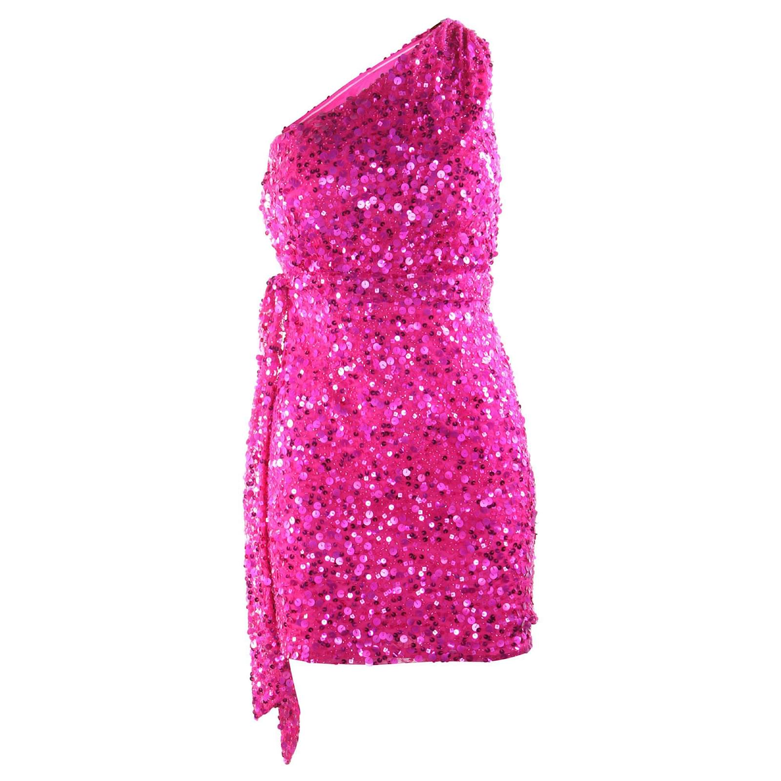 One Shoulder Sequined Dress