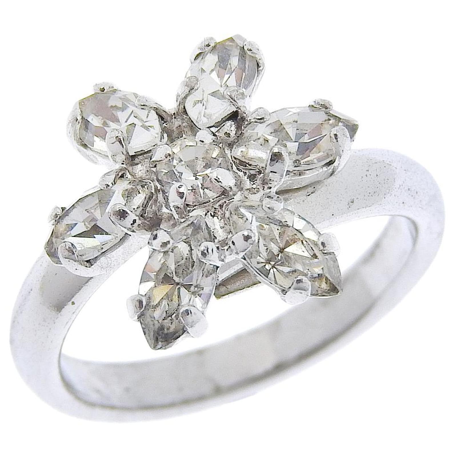 Christian Dior Ring Silver hardware Silver ref.720892 Joli Closet