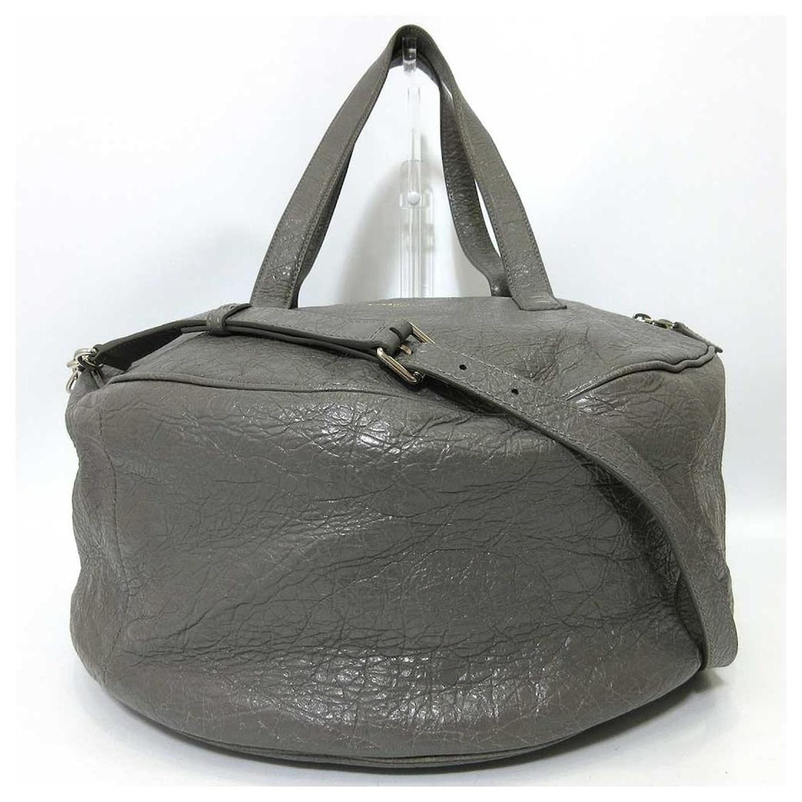 Balenciaga Air Hobo Boston Bag Grey Leather ref.721518 - Joli Closet