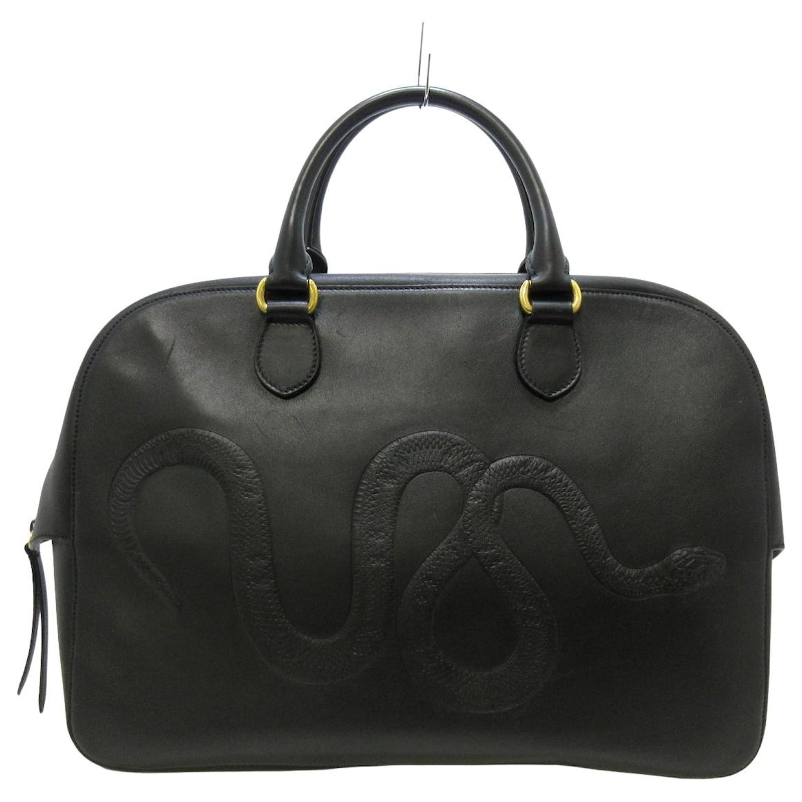 Gucci Kingsnake Black Leather ref.722377 Joli Closet