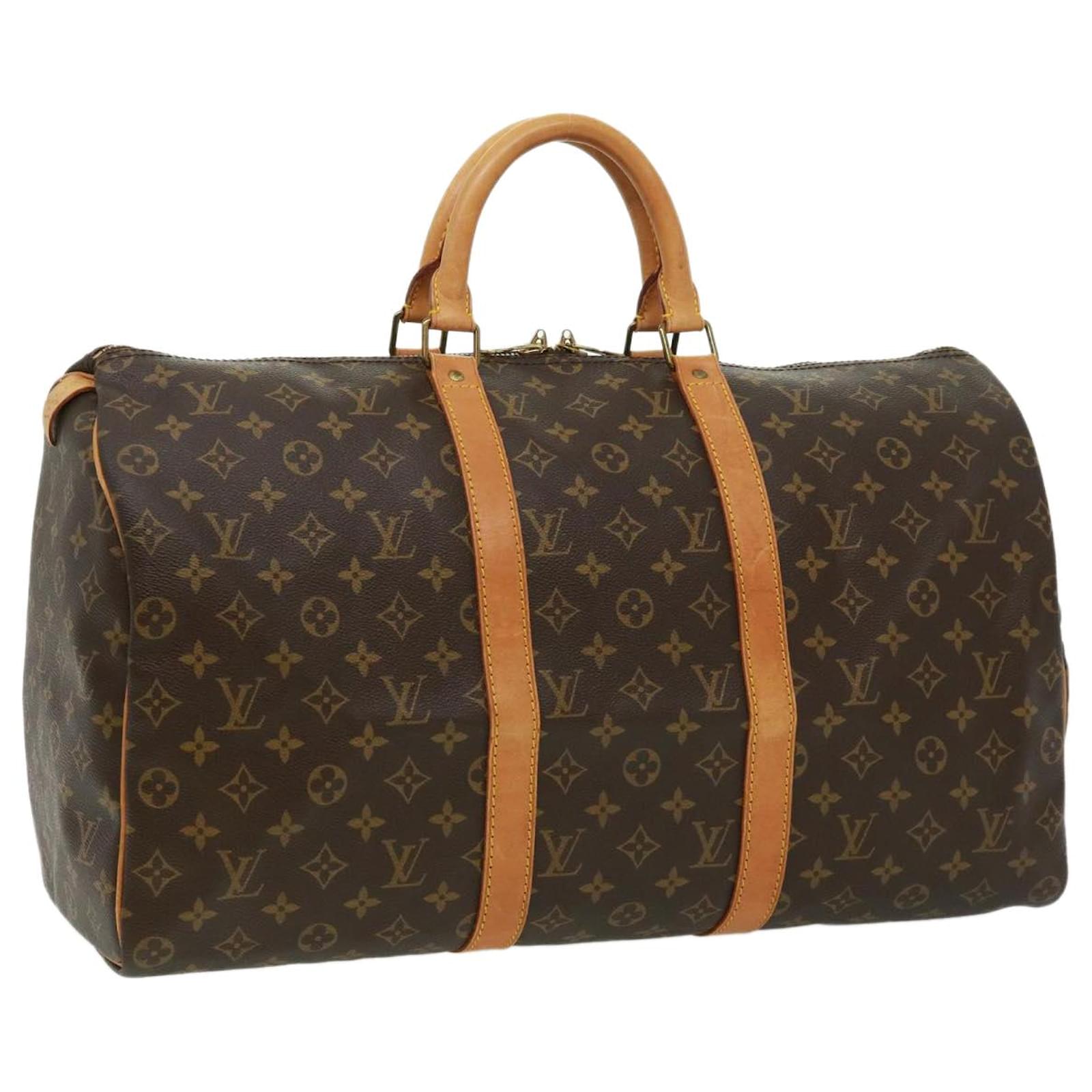 Louis Vuitton Monogram Keepall 50 Boston Bag M41426 LV Auth ep210 Cloth ...