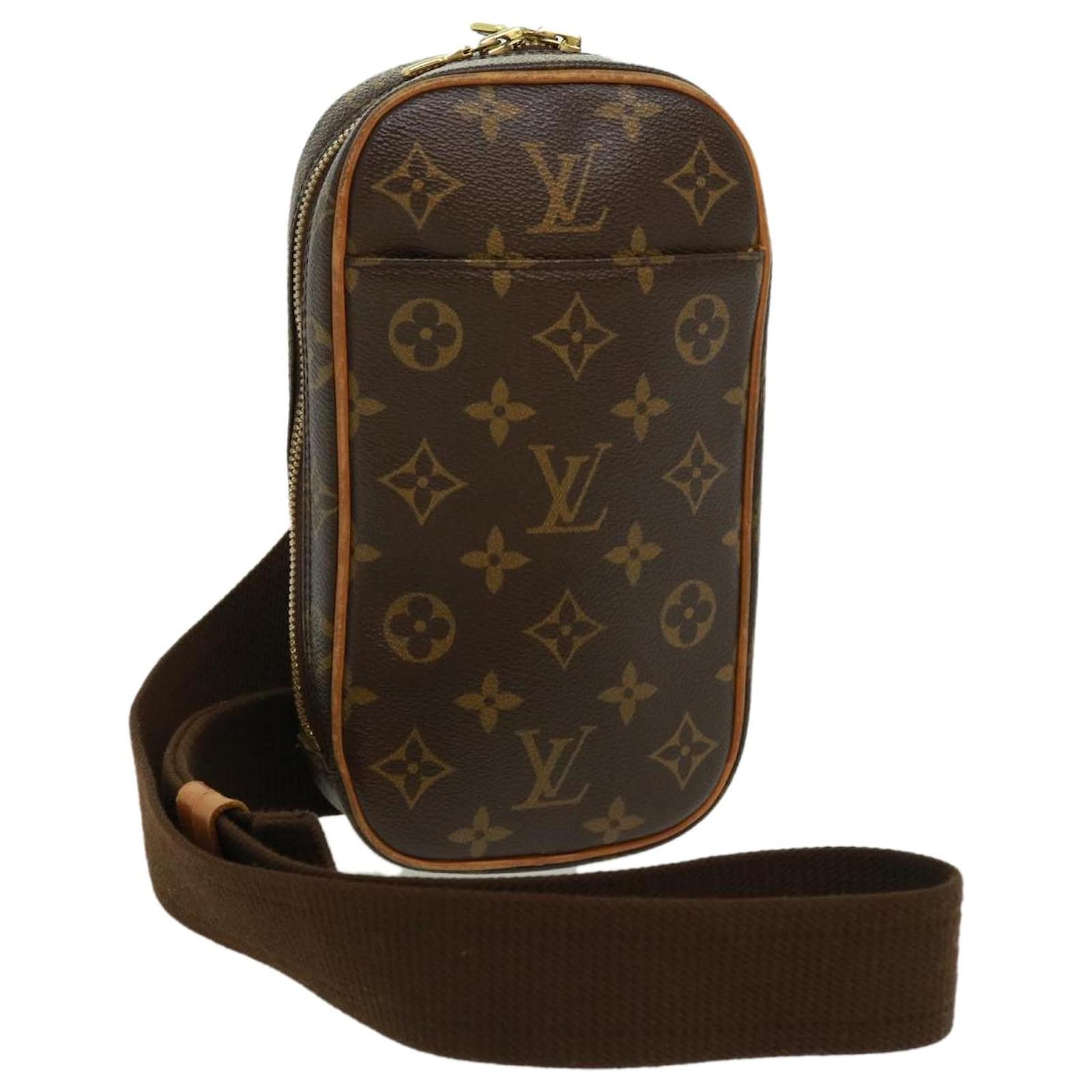 Auth Louis Vuitton Monogram Pochette Gange Cross Body Bag M51870